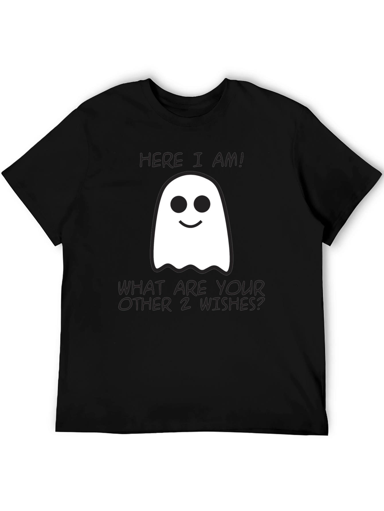 Funny Ghost T-Shirt: Three Wishes Halloween Tee