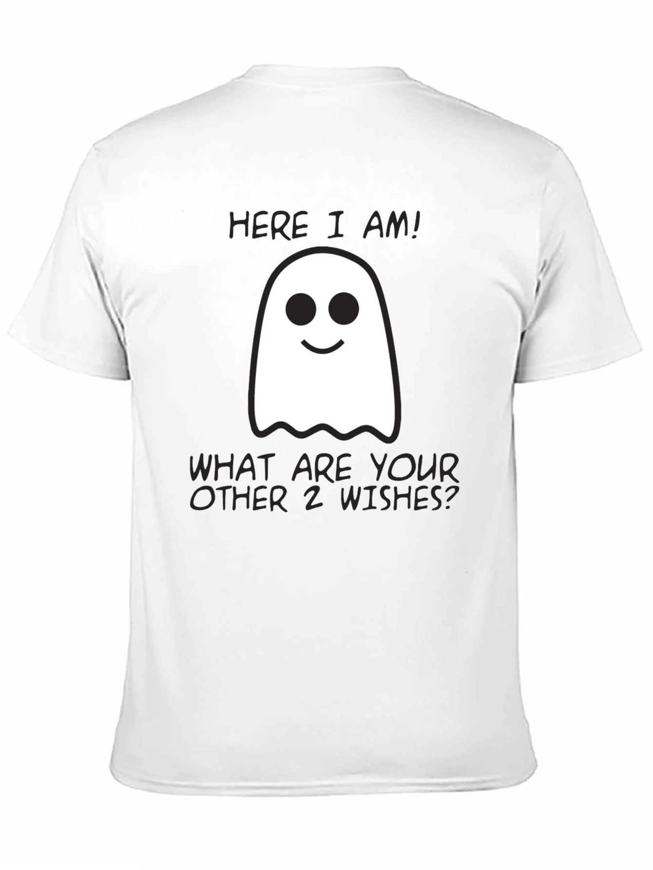 Funny Ghost T-Shirt: Three Wishes Halloween Tee