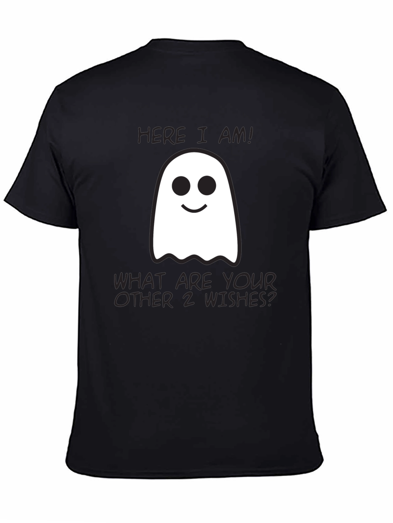 Funny Ghost T-Shirt: Three Wishes Halloween Tee