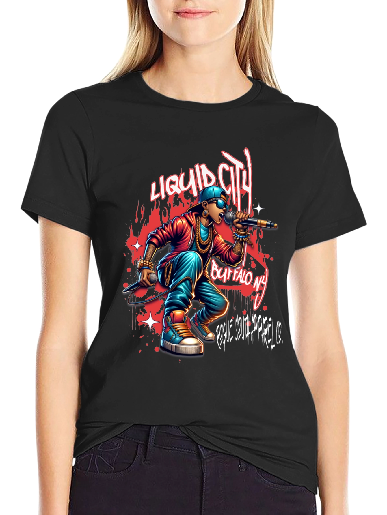 Liquid City Tee: Buffalo NY Rapper Graphic T-Shirt