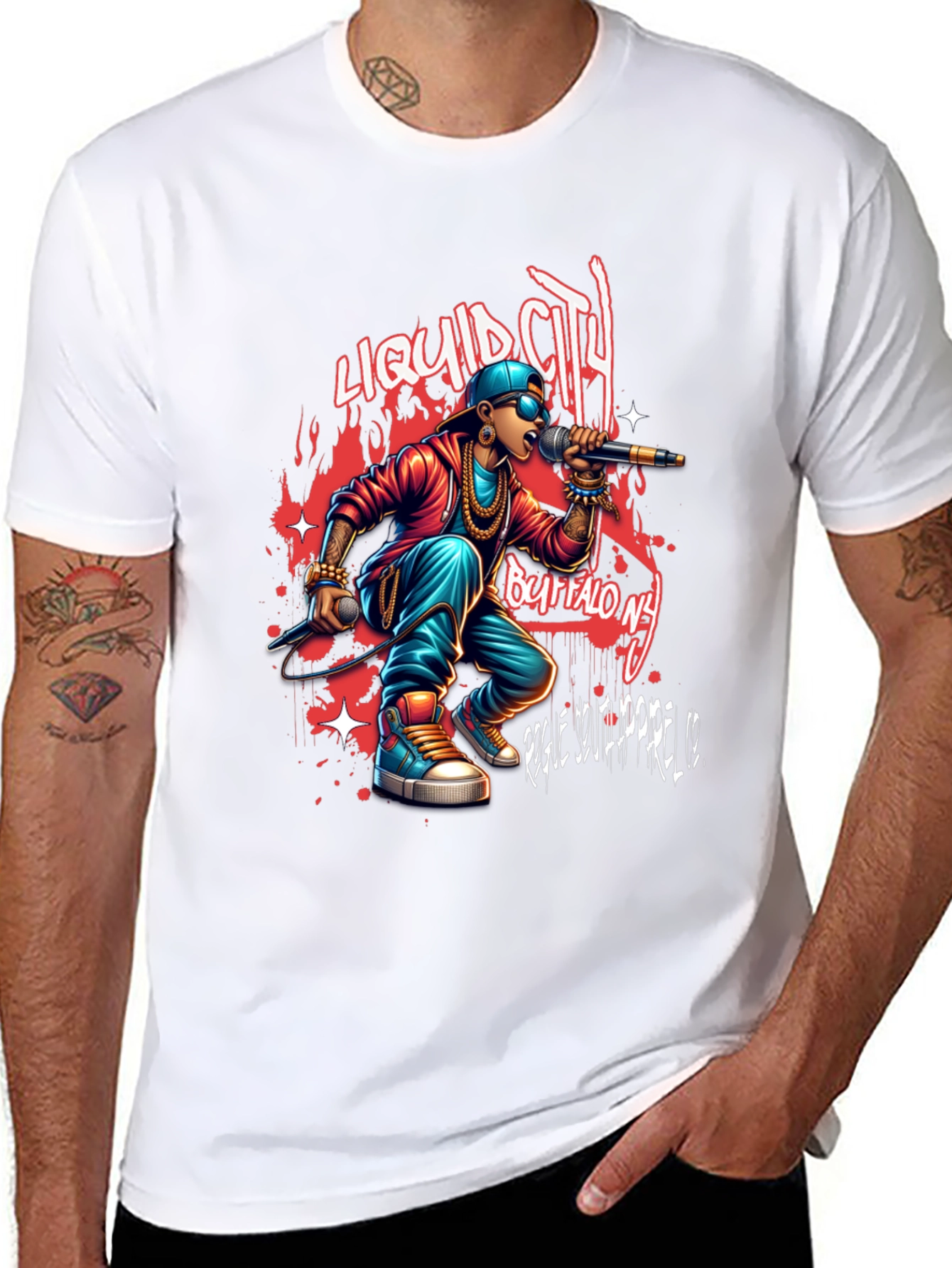 Liquid City Tee: Buffalo NY Rapper Graphic T-Shirt