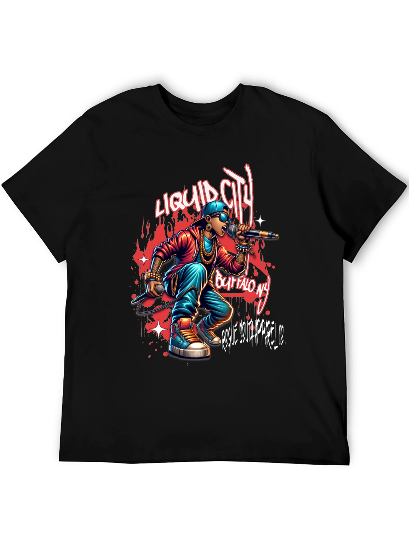 Liquid City Tee: Buffalo NY Rapper Graphic T-Shirt