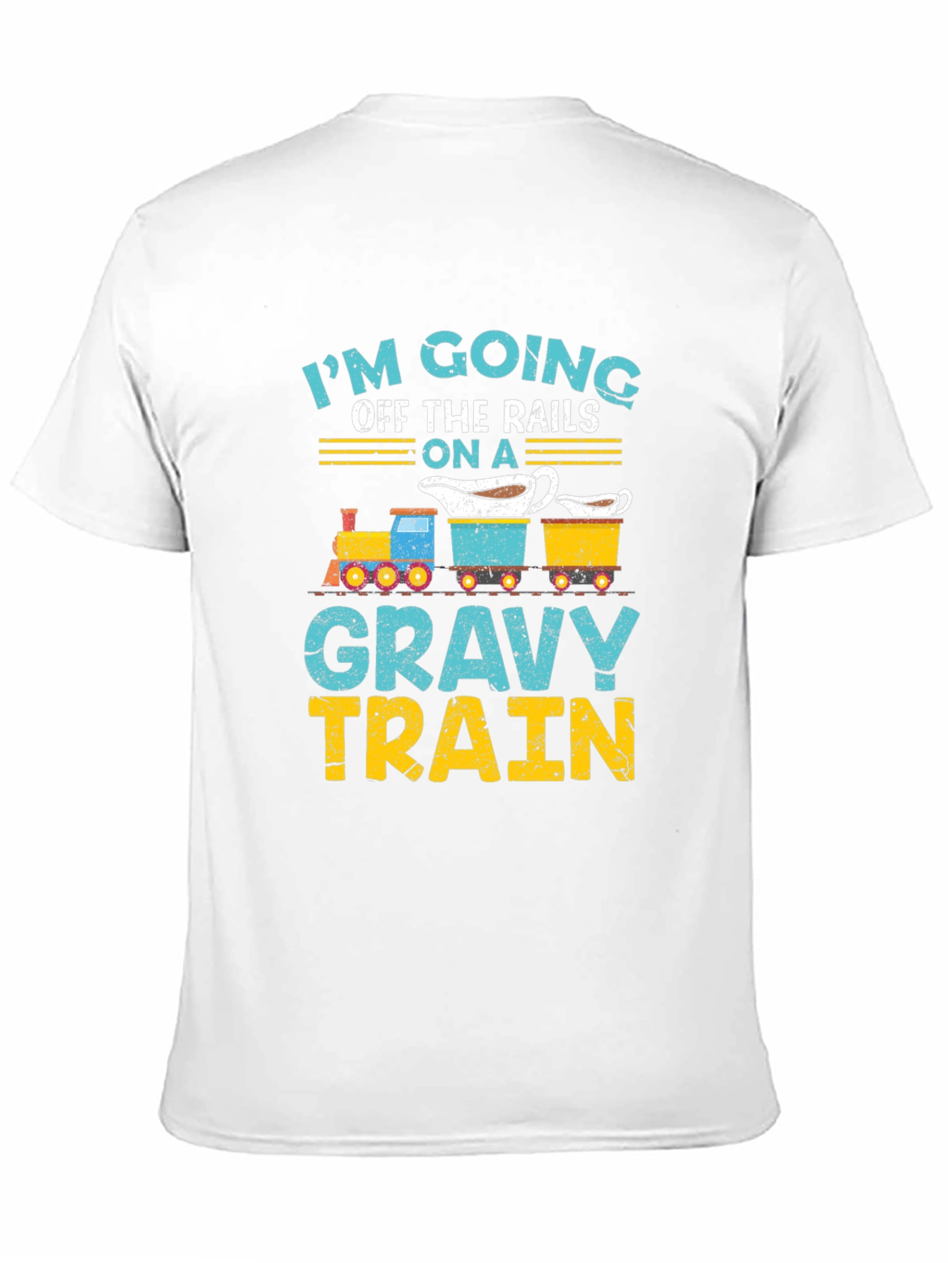 Gravy Train T-Shirt: Off the Rails Funny Thanksgiving Tee