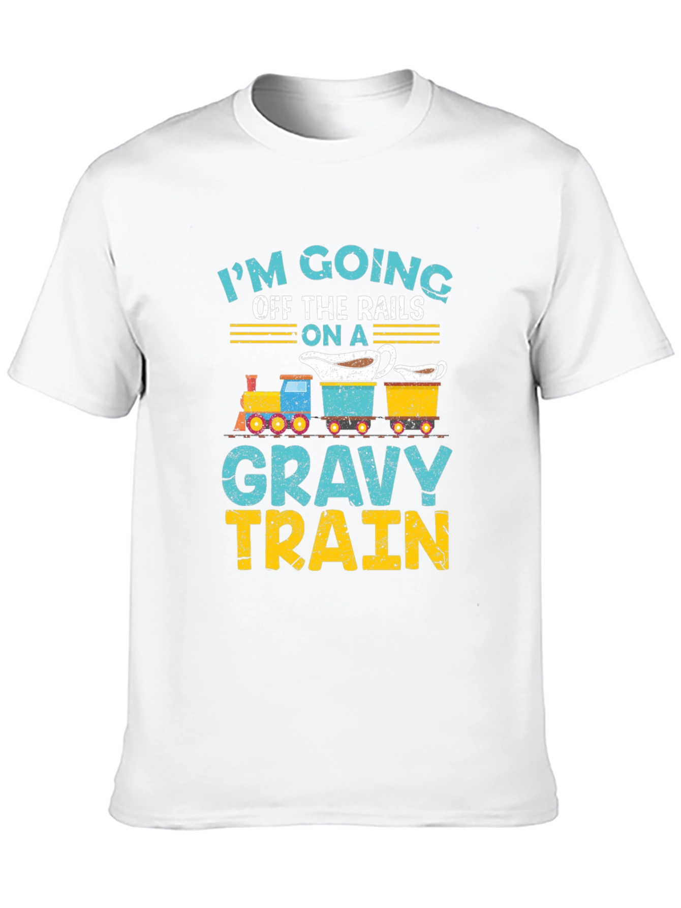 Gravy Train T-Shirt: Off the Rails Funny Thanksgiving Tee