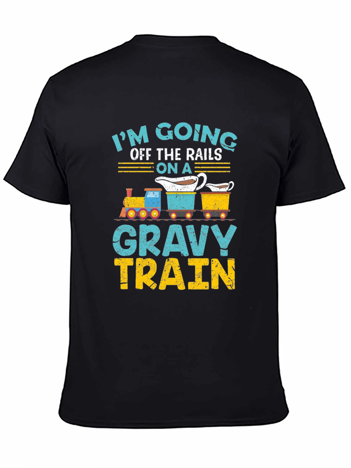 Gravy Train T-Shirt: Off the Rails Funny Thanksgiving Tee