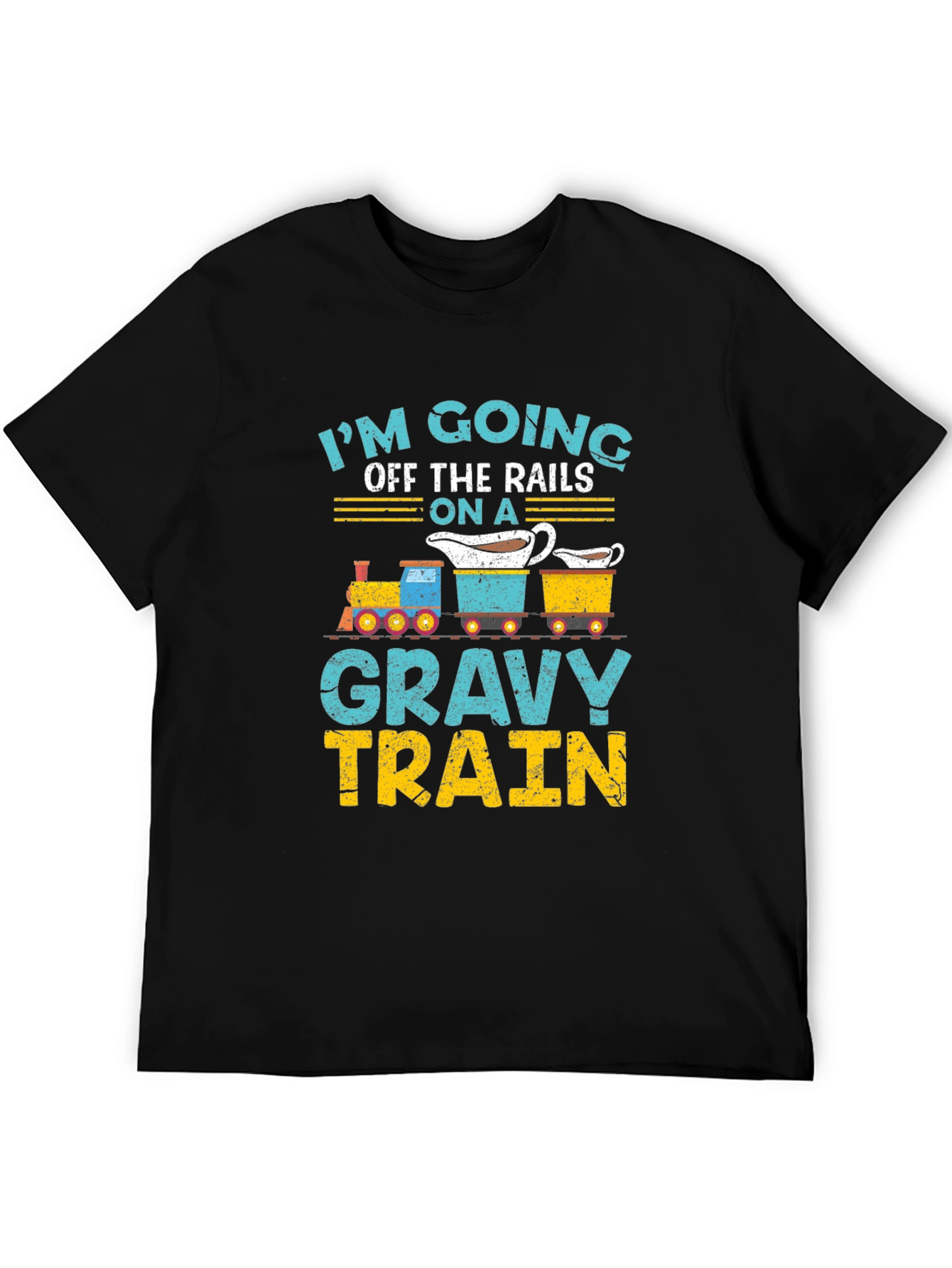 Gravy Train T-Shirt: Off the Rails Funny Thanksgiving Tee