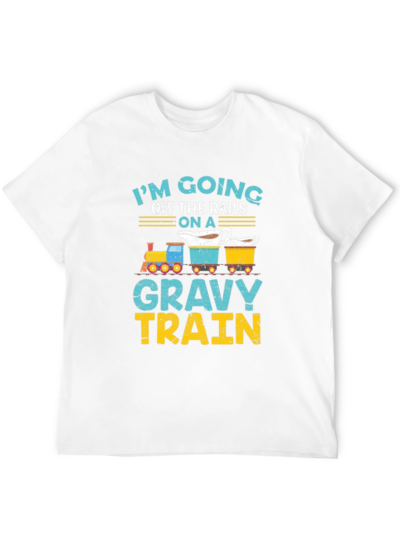 Gravy Train T-Shirt: Off the Rails Funny Thanksgiving Tee