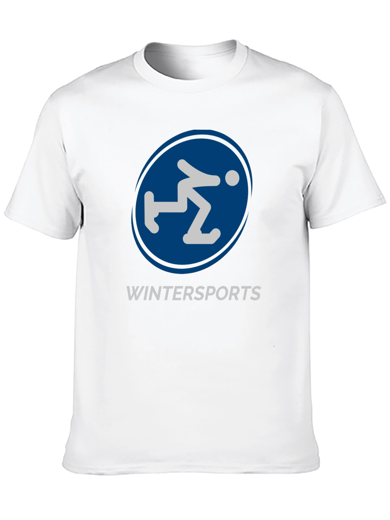 Wintersports Graphic Tee - Black Cotton Blend