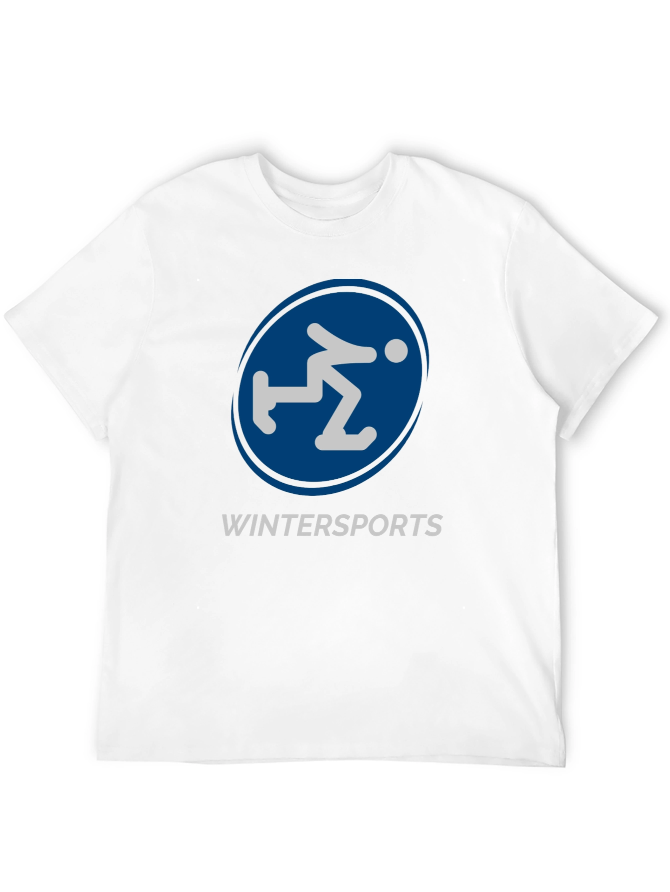 Wintersports Graphic Tee - Black Cotton Blend