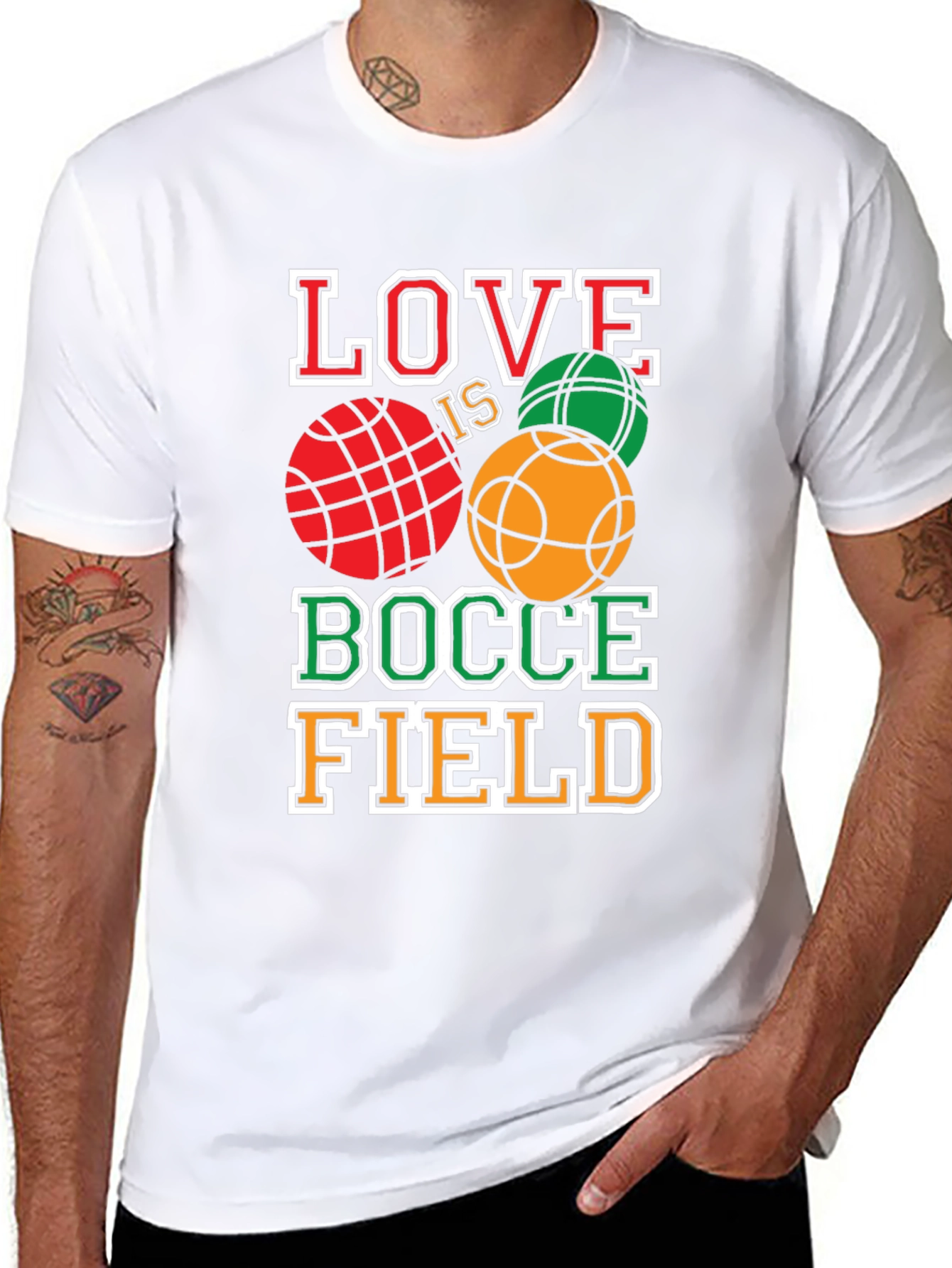 Love is Bocce Field T-Shirt