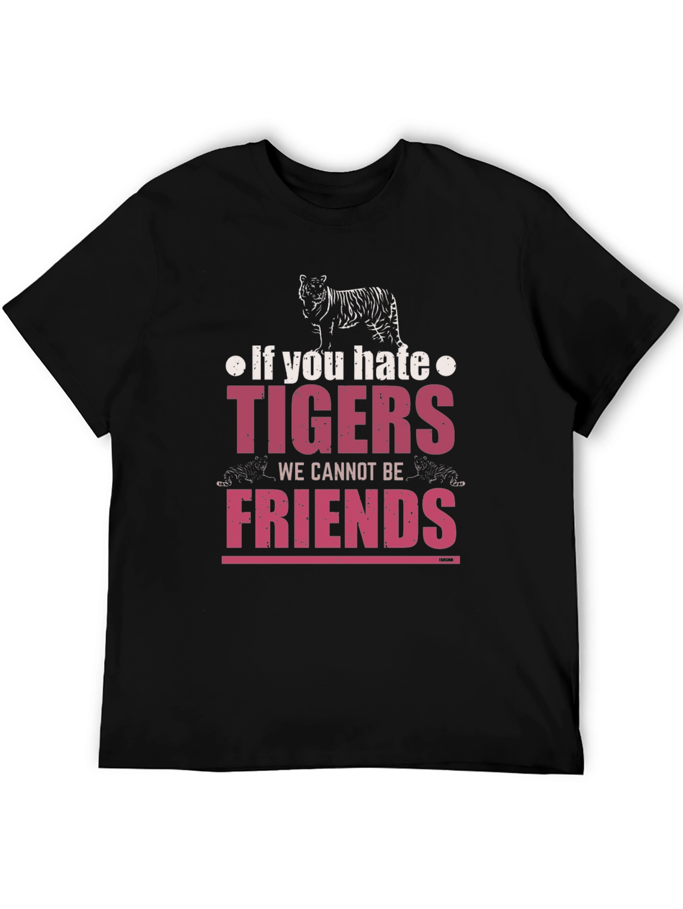 Tiger Graphic Print Crew Neck T-Shirt