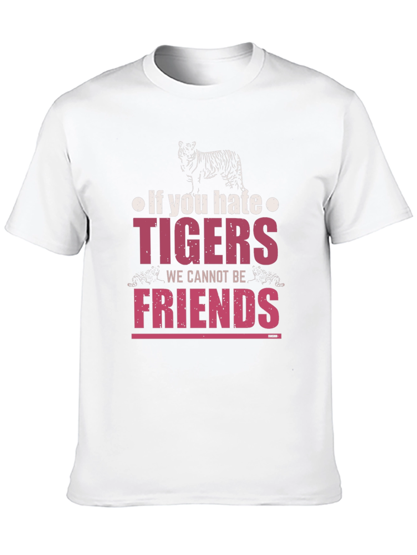 Tiger Graphic Print Crew Neck T-Shirt