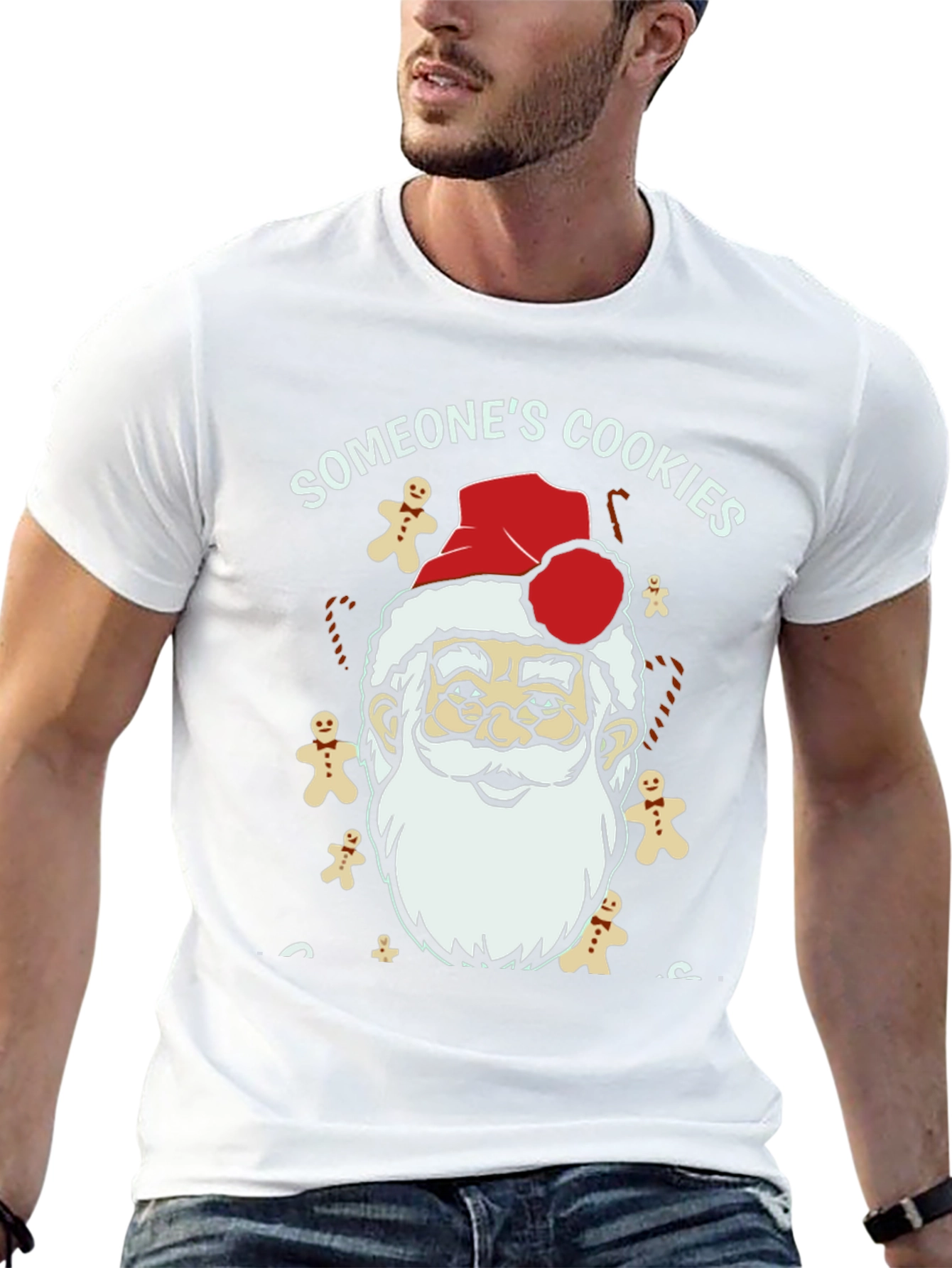 Someones Cookies Santa T-Shirt