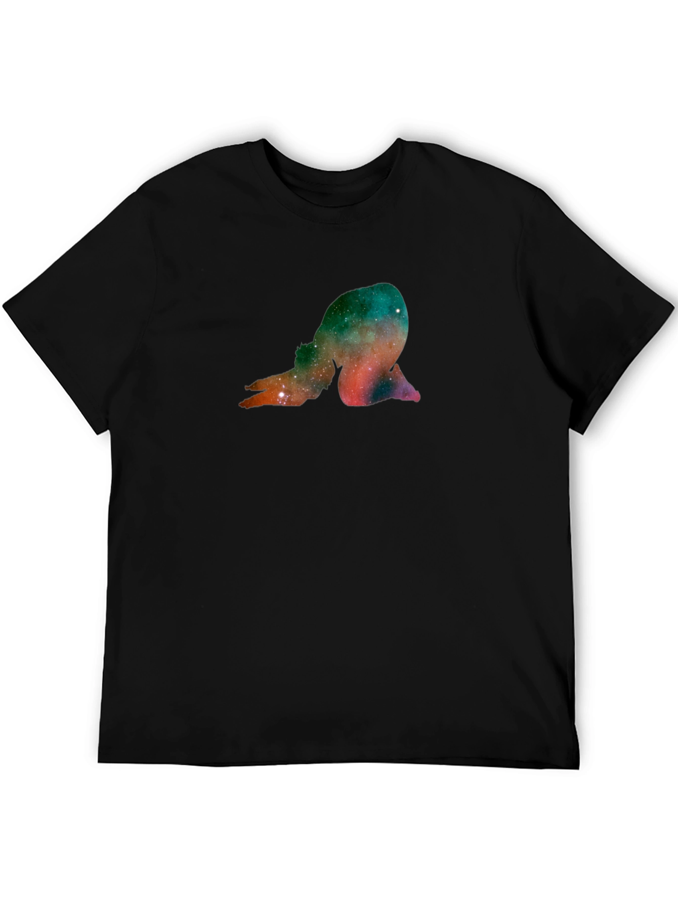 Cosmic Yogi Graphic Black T-Shirt