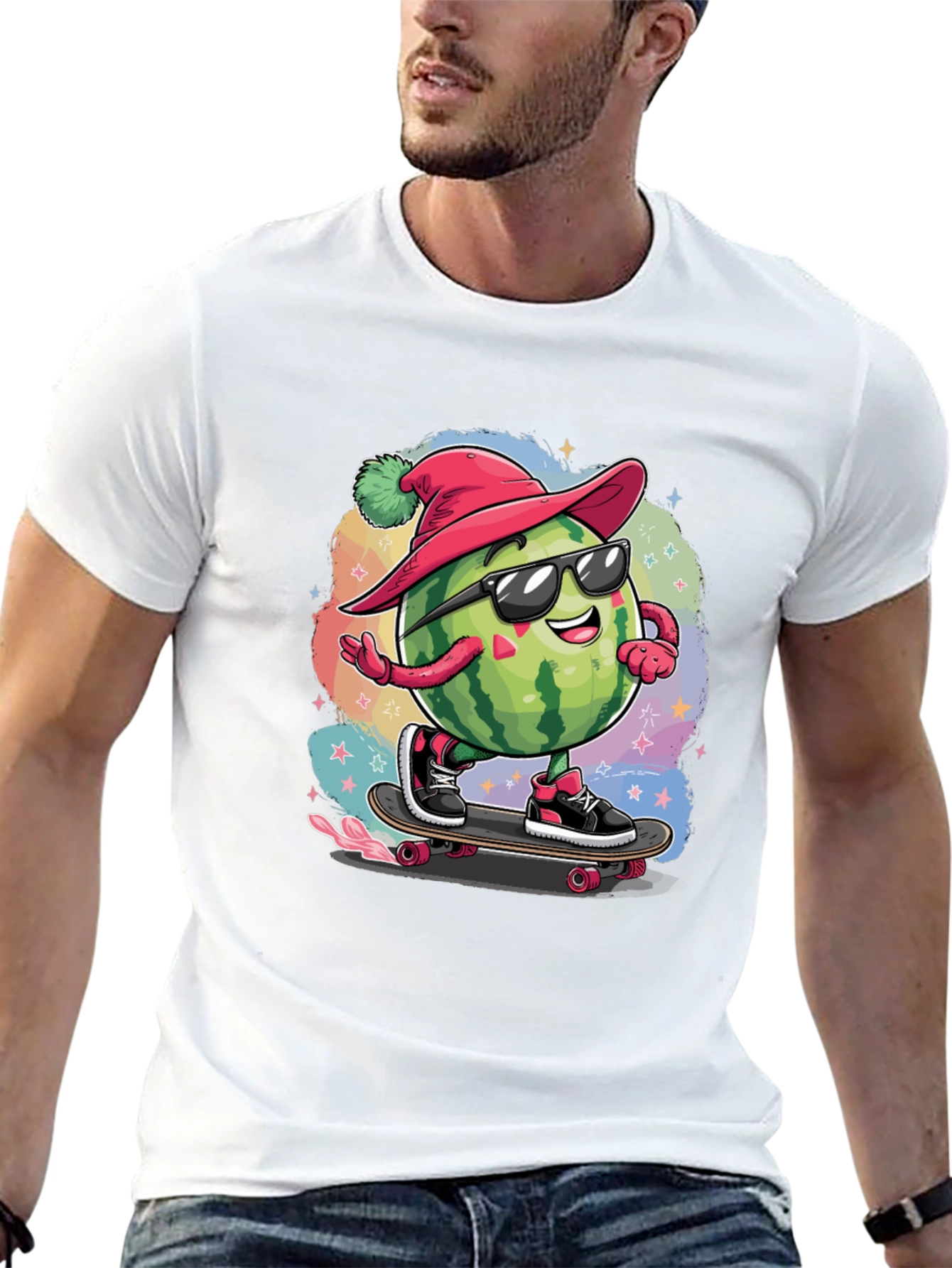 Skateboarding Watermelon Tee