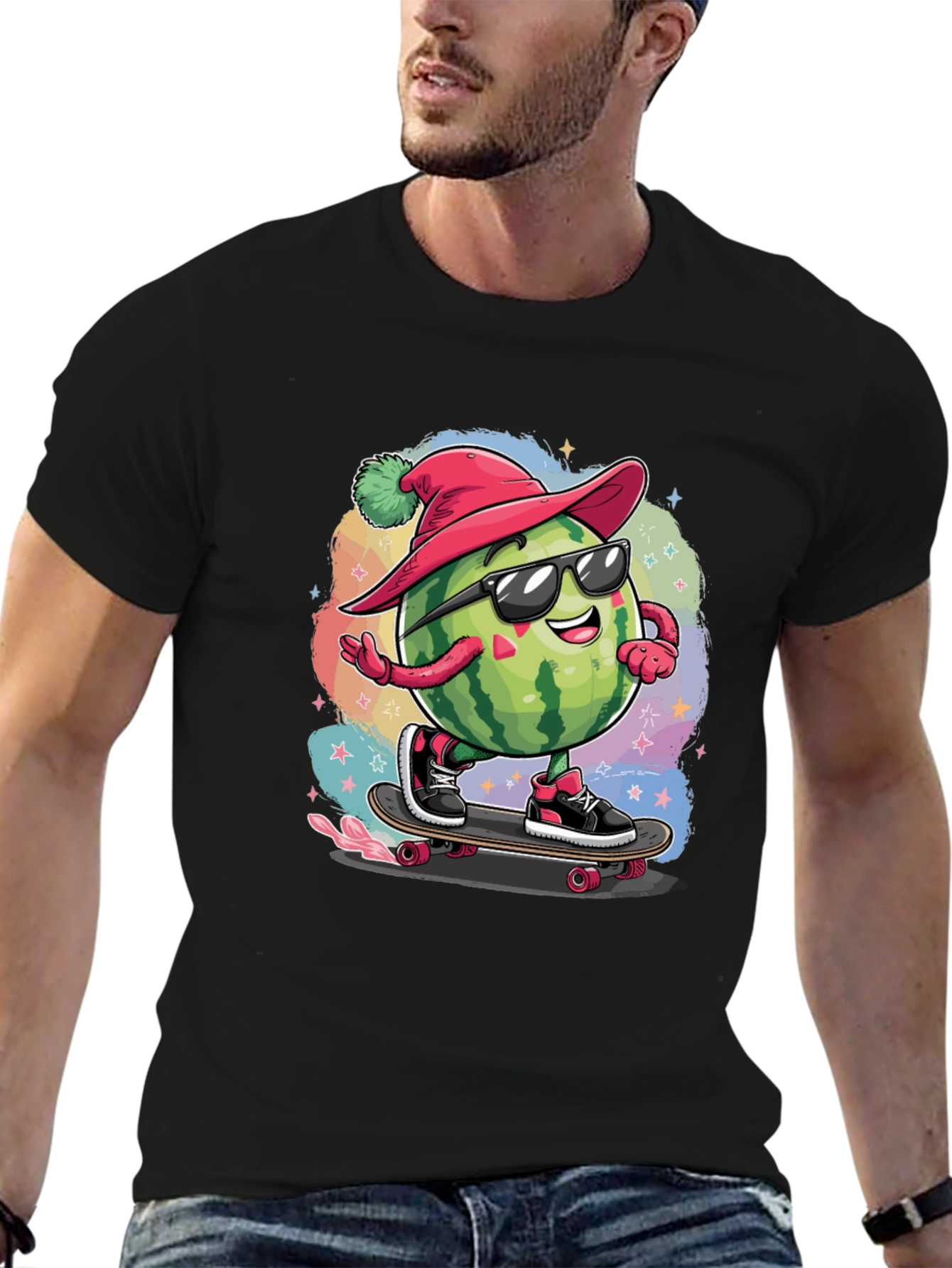 Skateboarding Watermelon Tee
