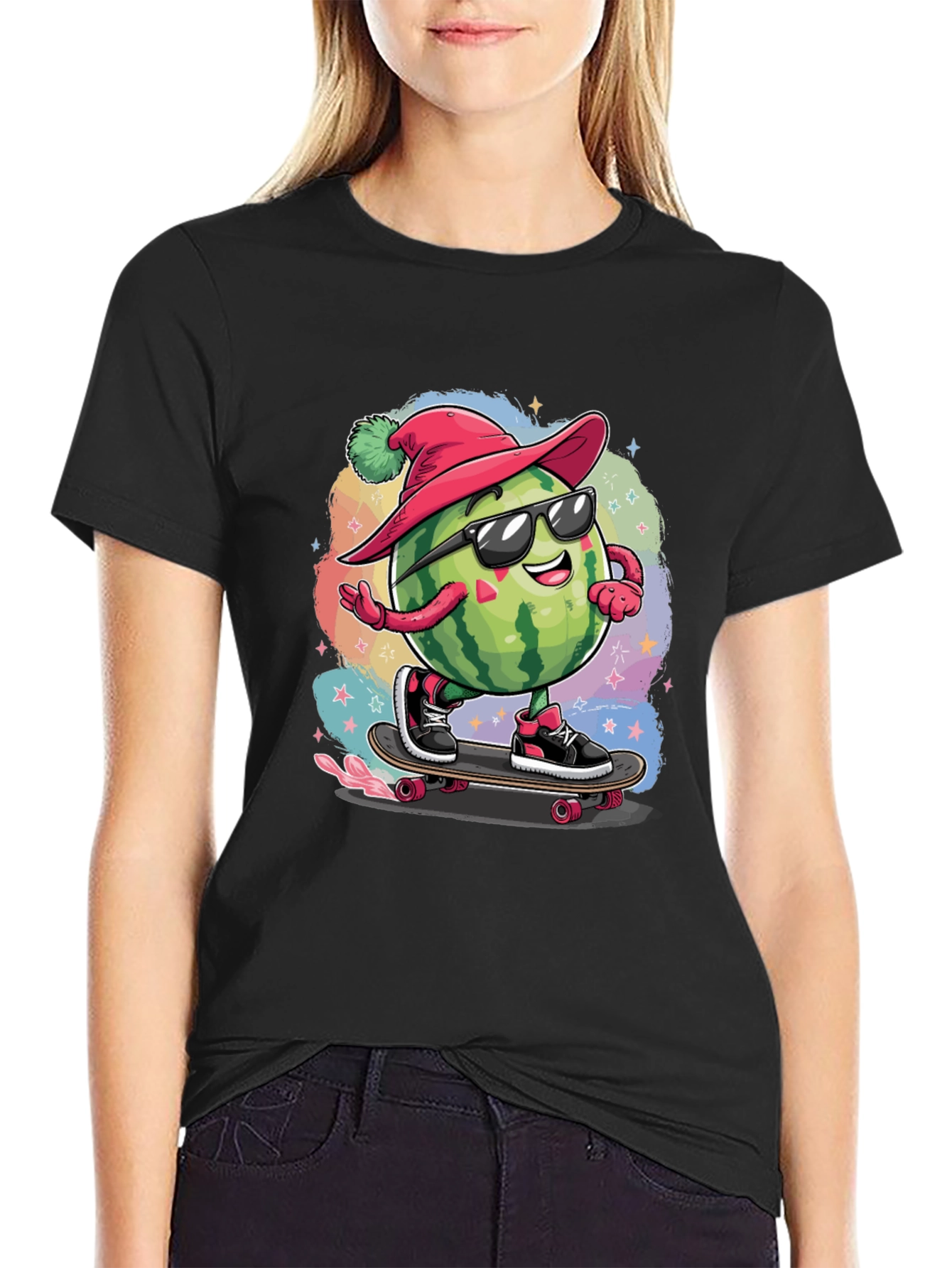 Skateboarding Watermelon Tee