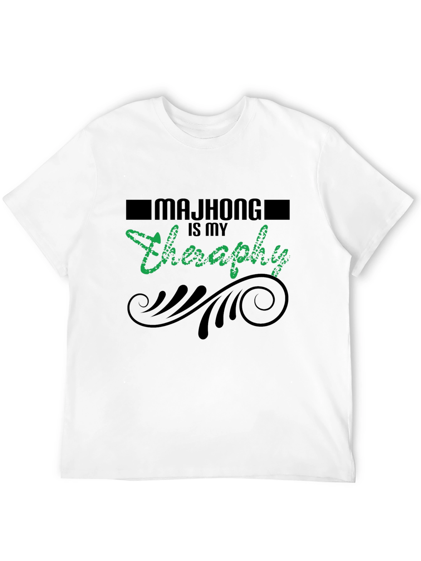 Mahjong Therapy Graphic T-Shirt - Unisex Relaxed Fit