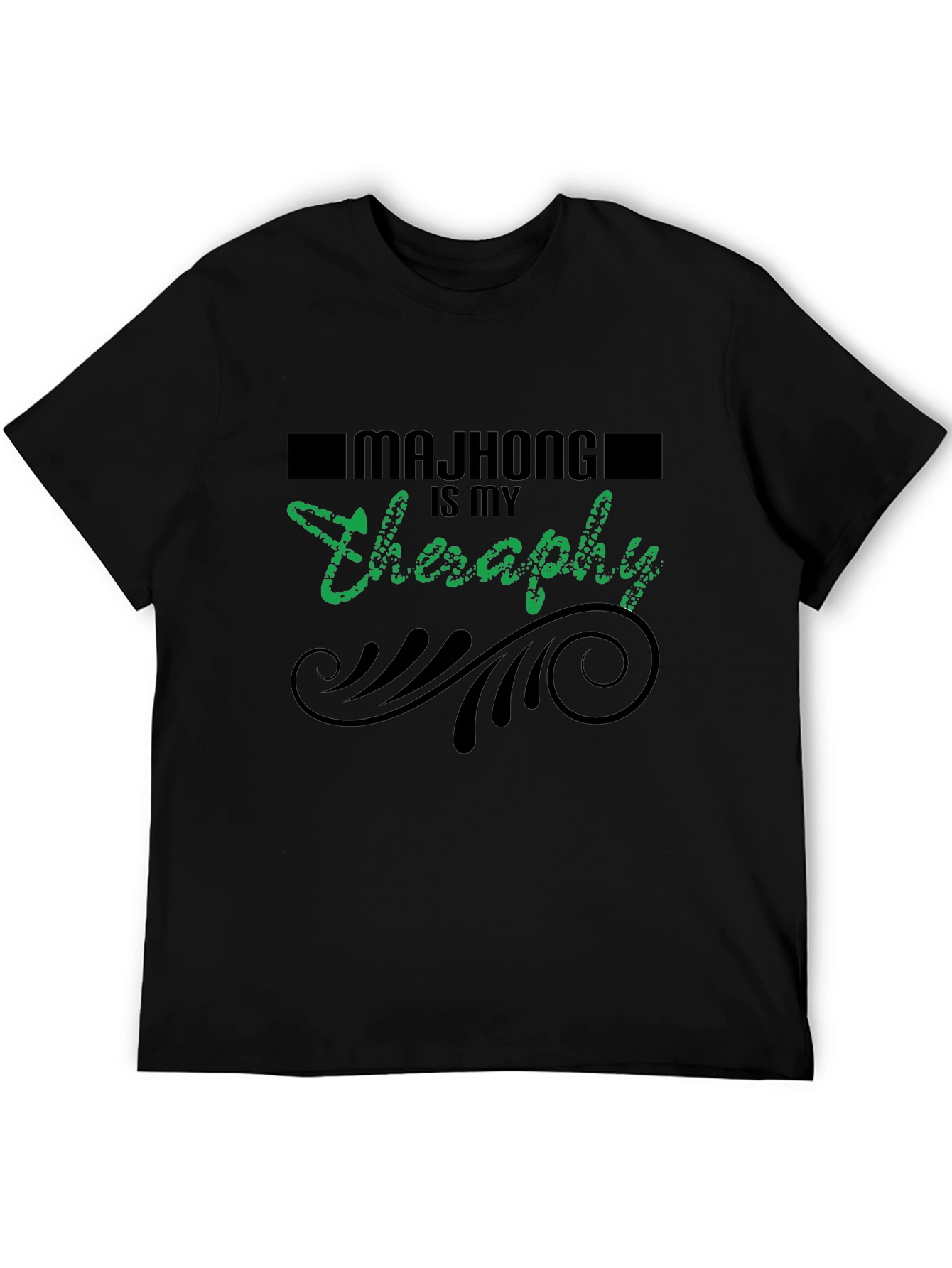 Mahjong Therapy Graphic T-Shirt - Unisex Relaxed Fit