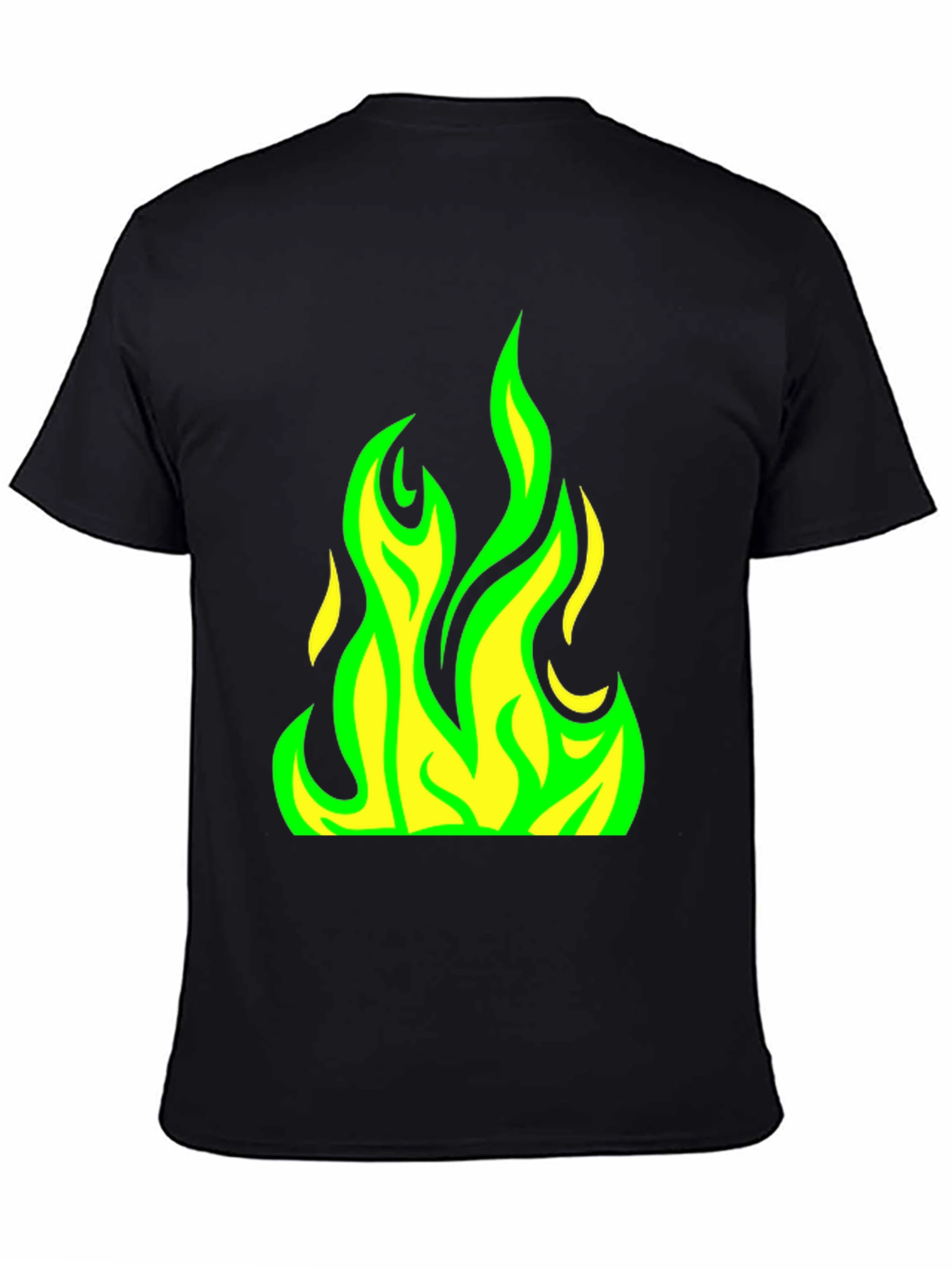Flame Graphic T-Shirt - Cool Neon Fire Design