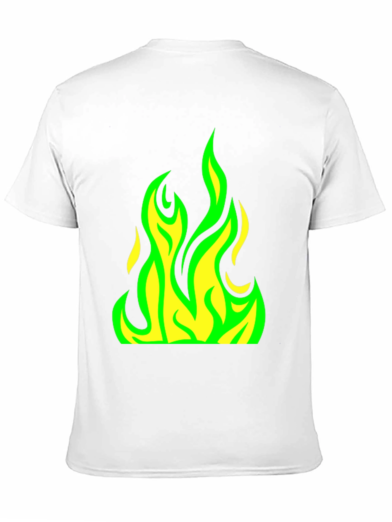 Flame Graphic T-Shirt - Cool Neon Fire Design