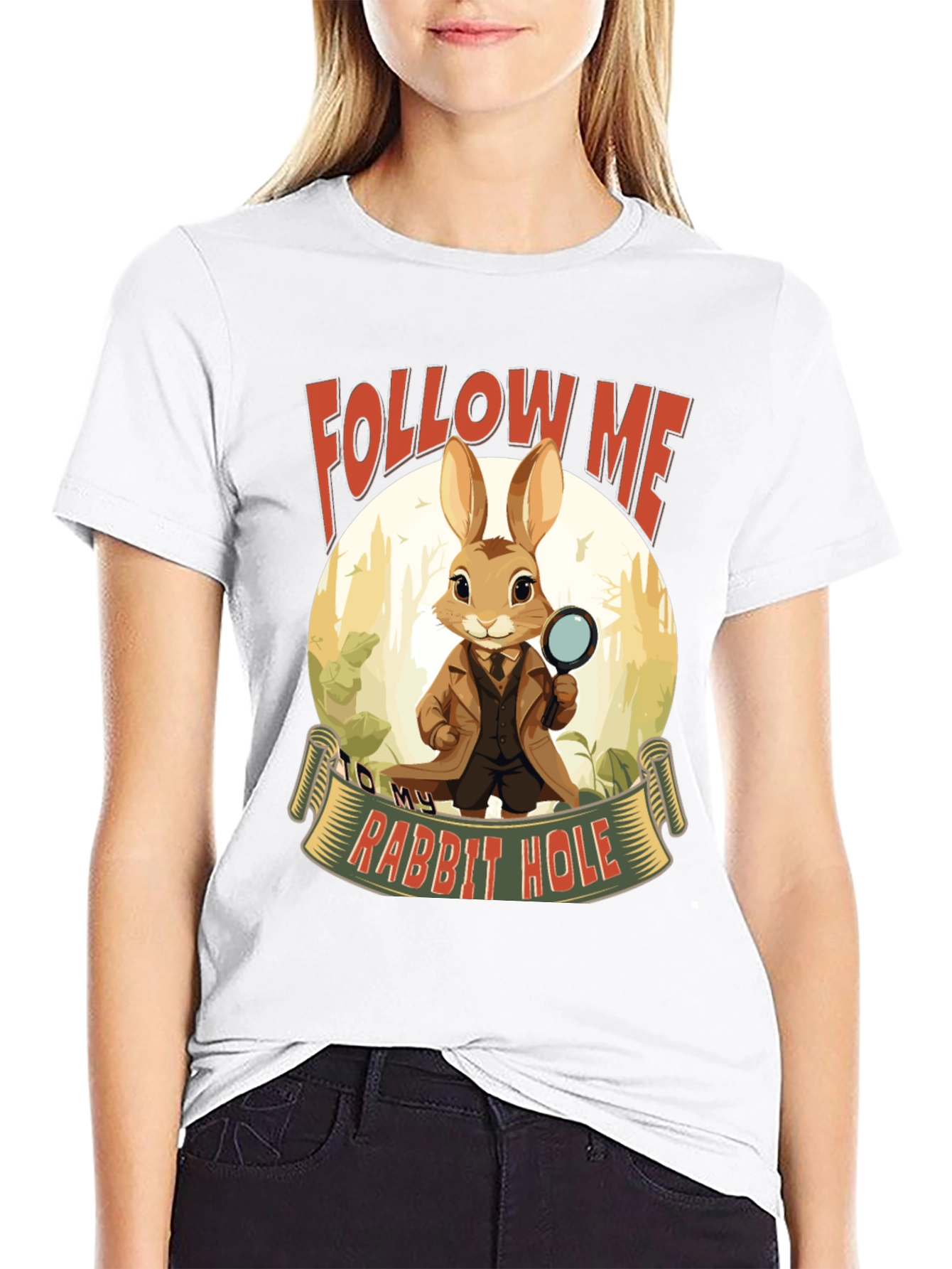Follow Me Rabbit Hole T-Shirt