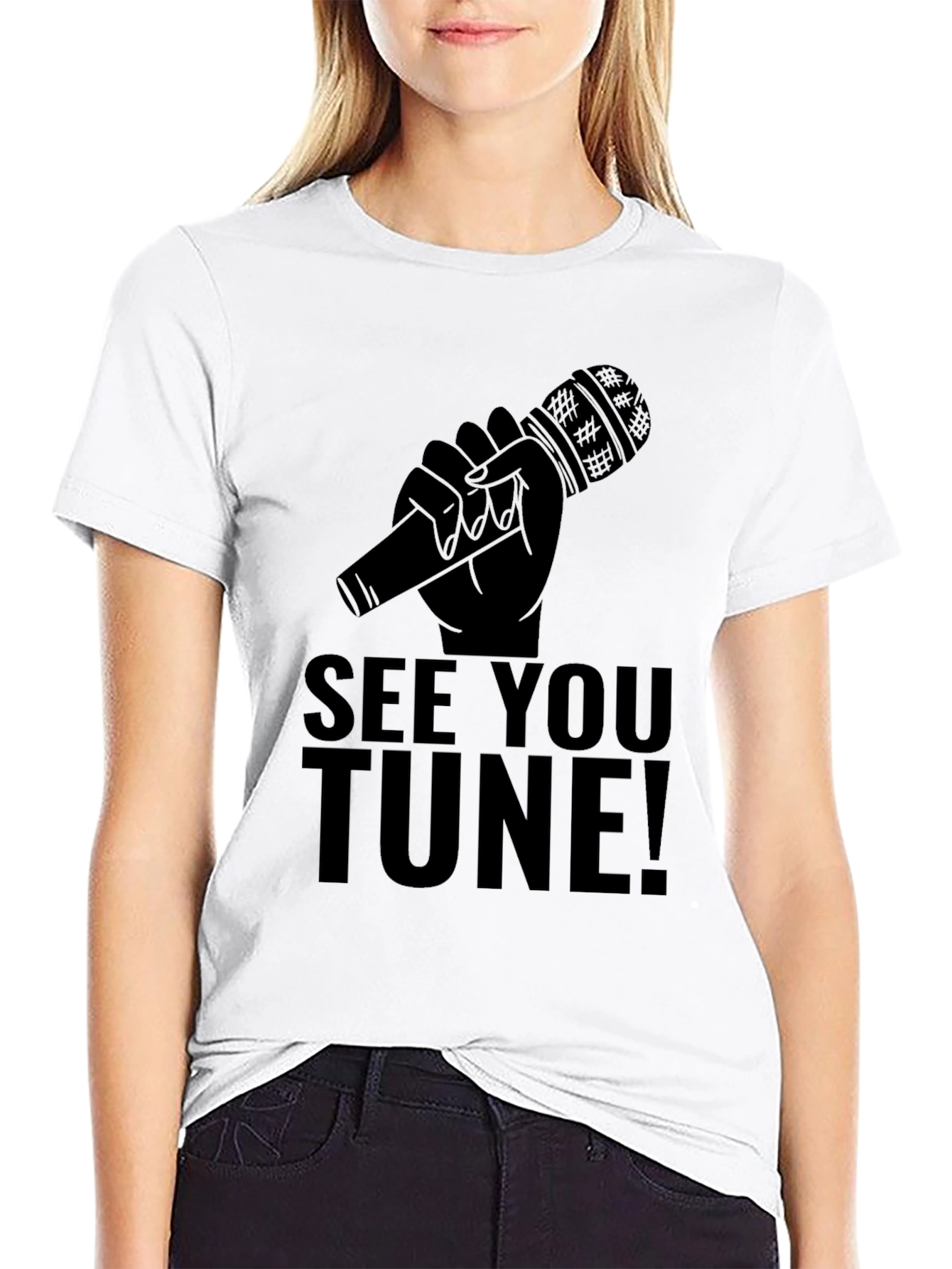 See You Tune! Black Graphic Tee