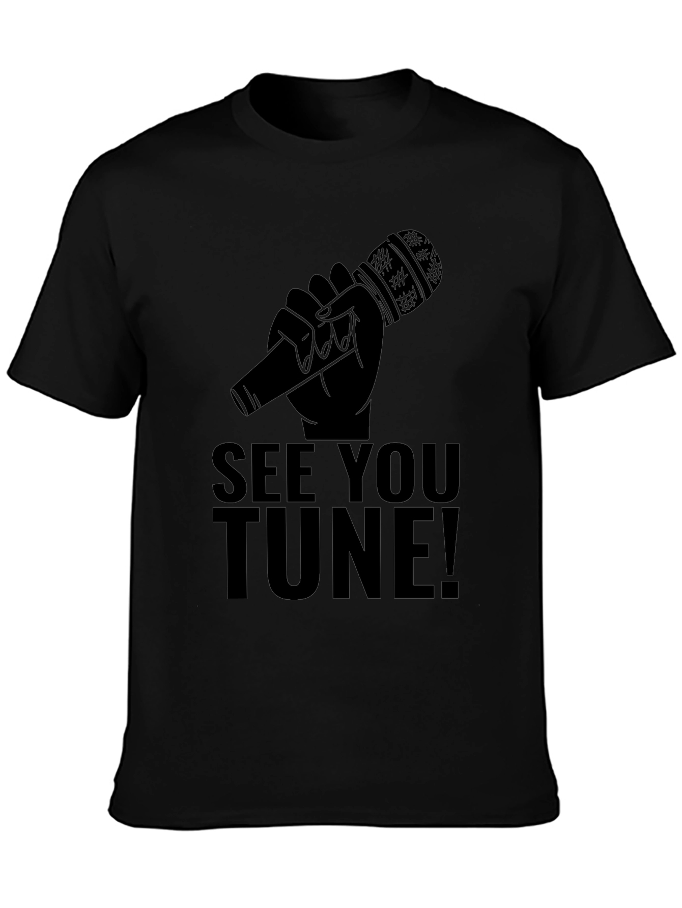 See You Tune! Black Graphic Tee
