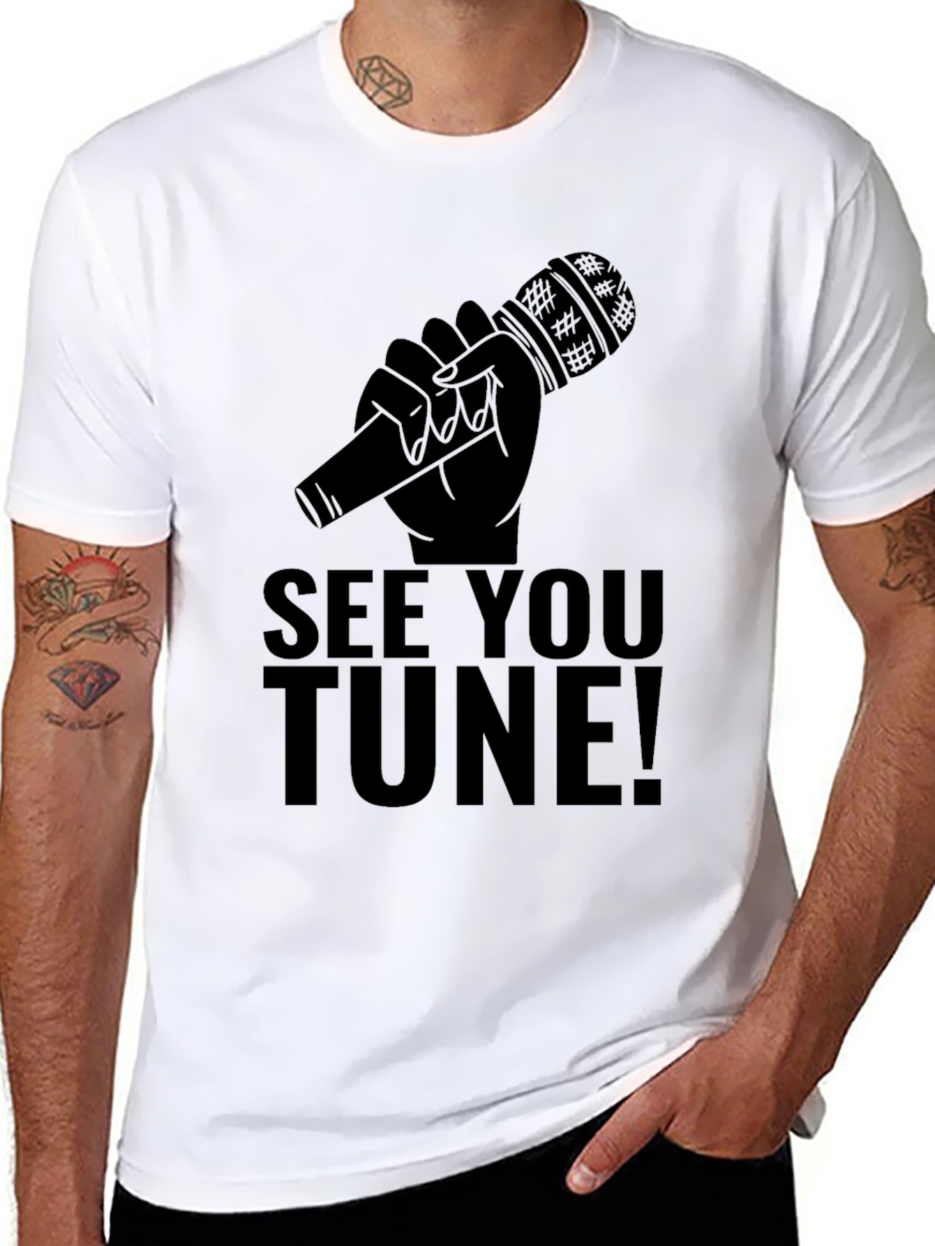See You Tune! Black Graphic Tee