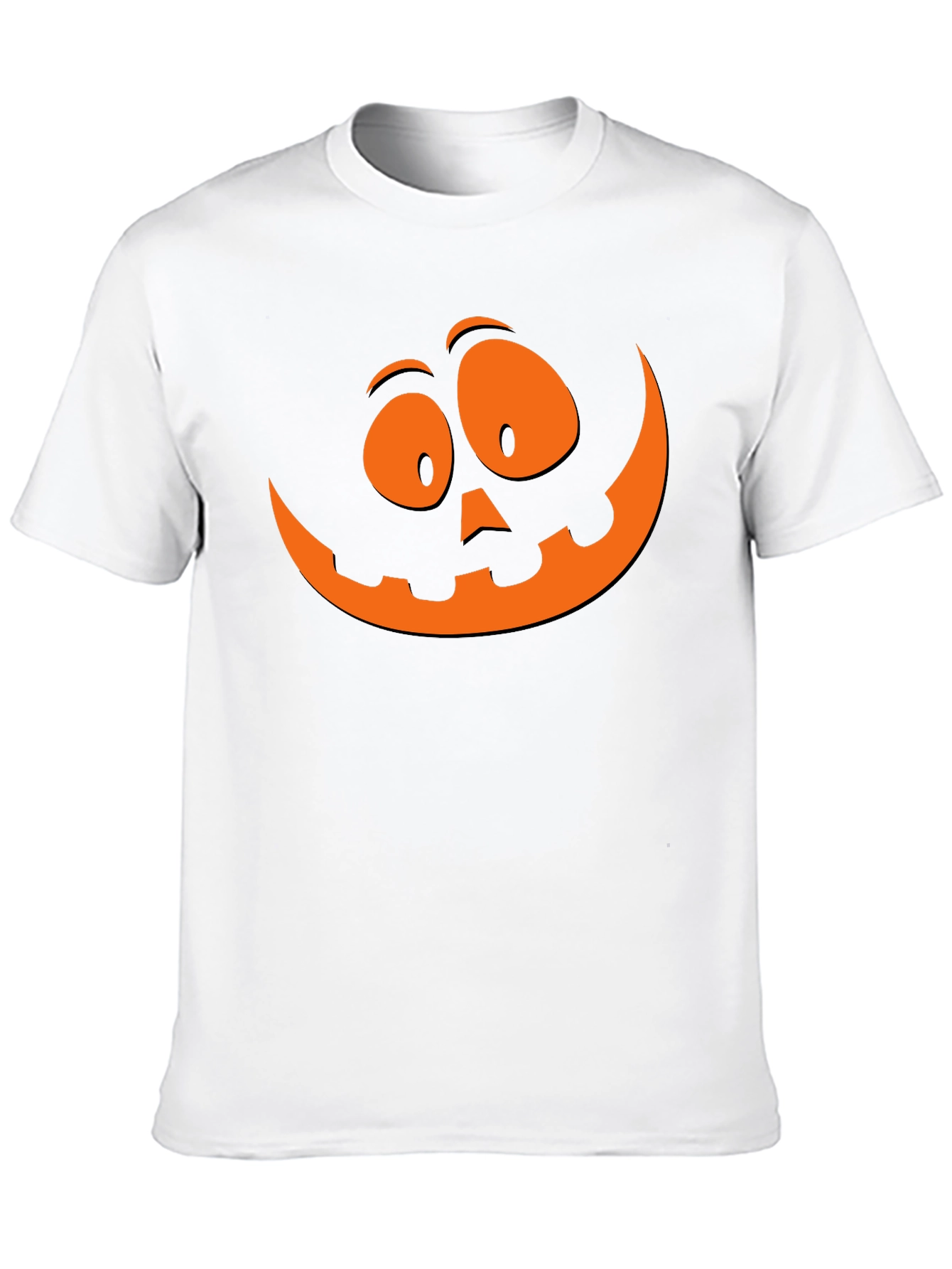 Halloween Pumpkin Face Graphic T-Shirt - Spooky Season Tee