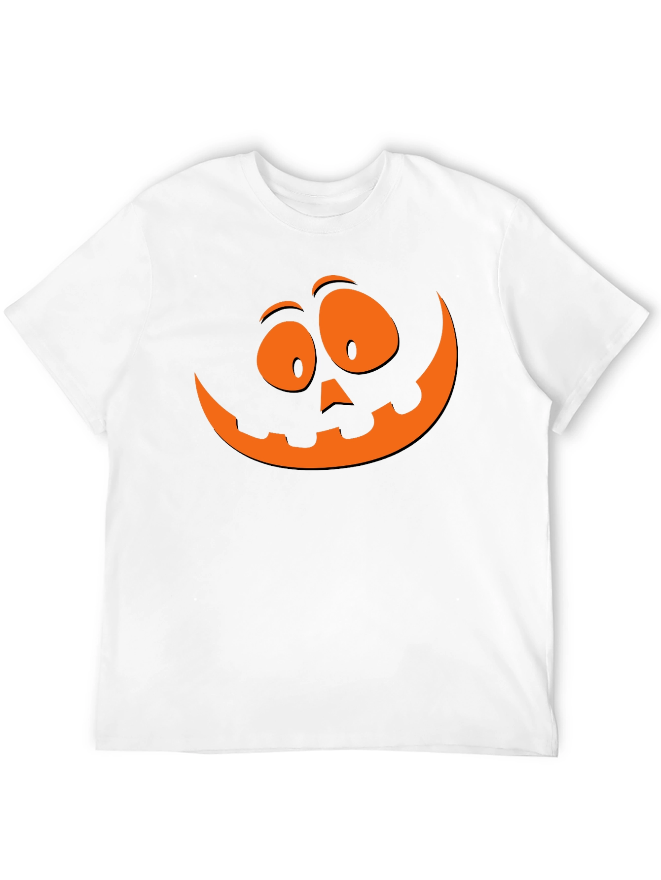 Halloween Pumpkin Face Graphic T-Shirt - Spooky Season Tee