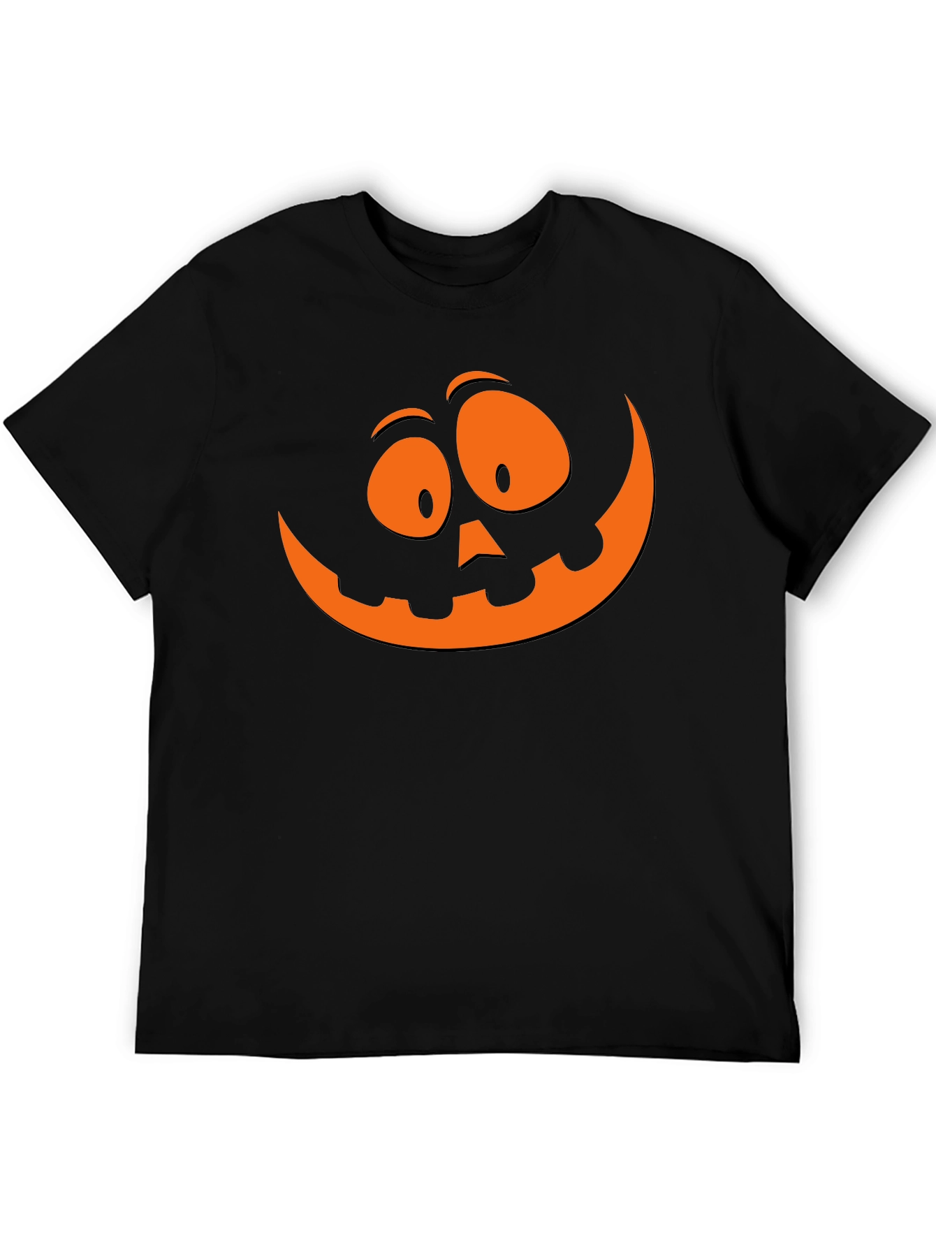 Halloween Pumpkin Face Graphic T-Shirt - Spooky Season Tee