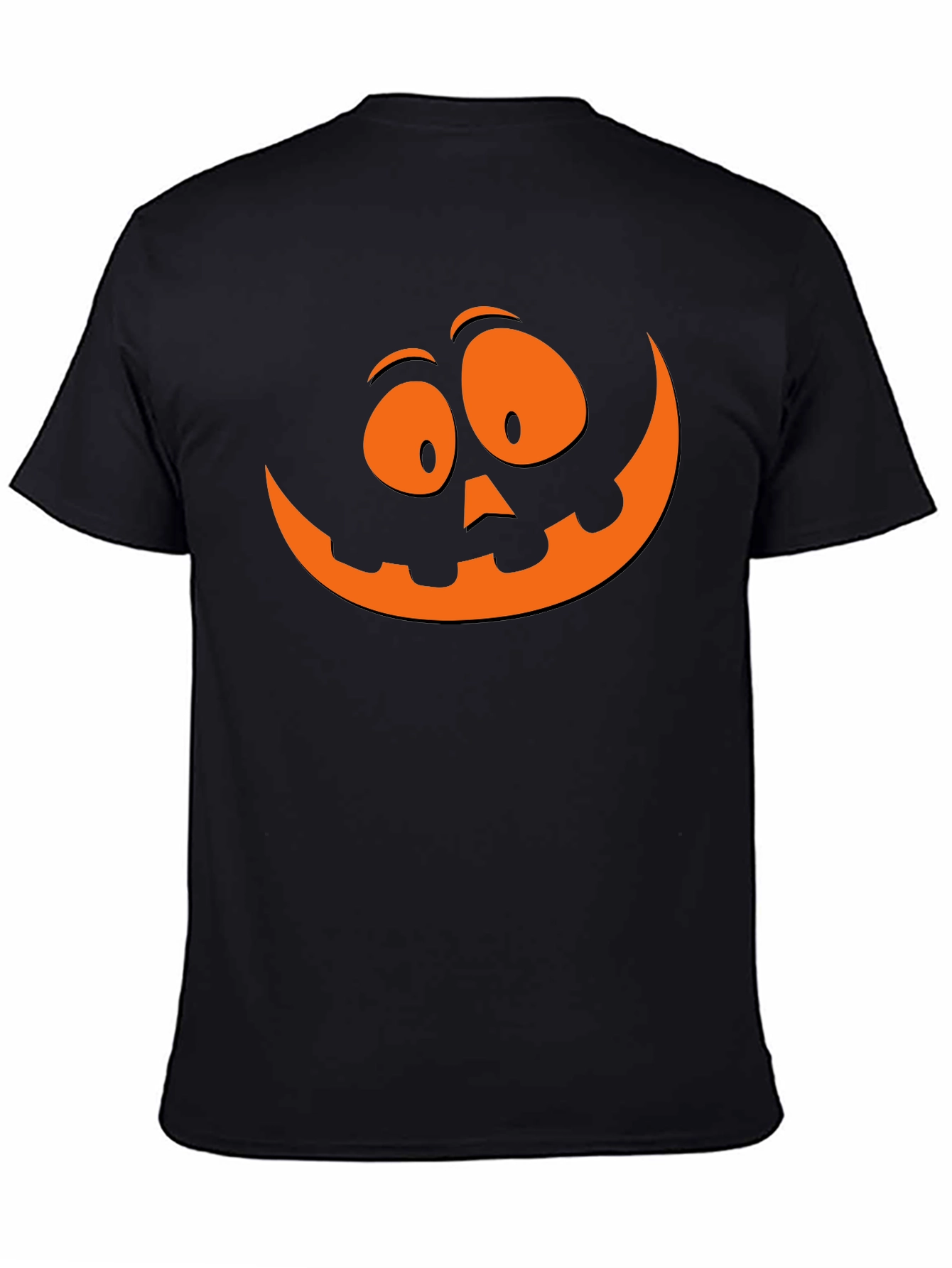 Halloween Pumpkin Face Graphic T-Shirt - Spooky Season Tee