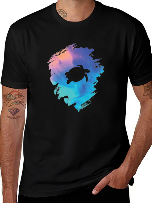 Turtle Galaxy Black T-Shirt