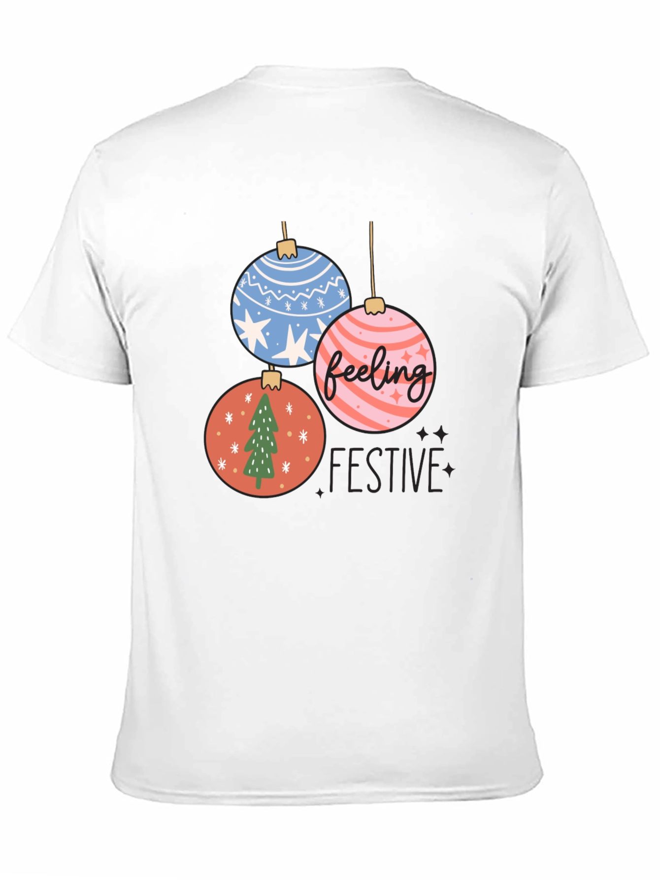 Feeling Festive Christmas Ornament Graphic Tee