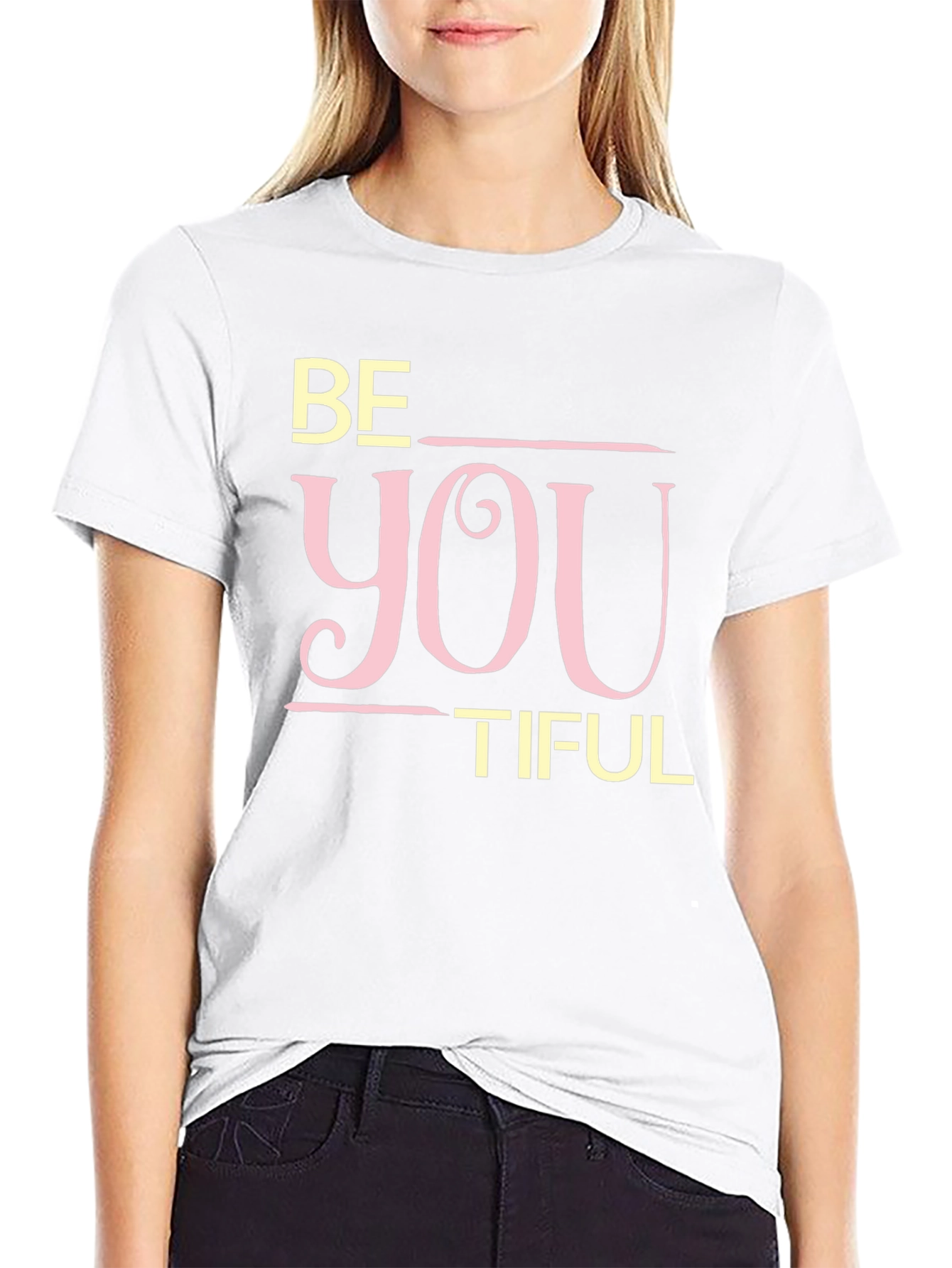 Be You Tiful Black Graphic Tee