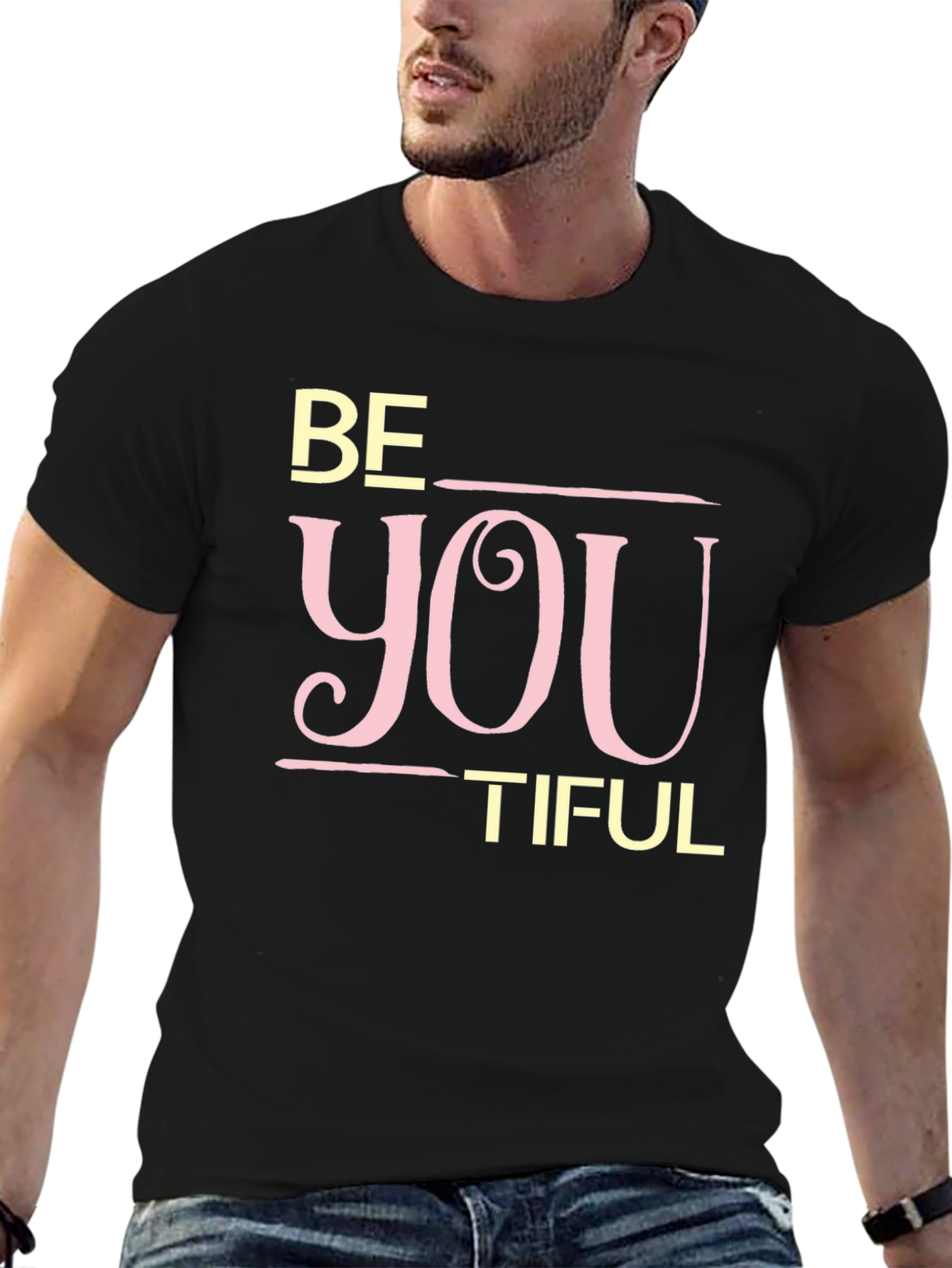 Be You Tiful Black Graphic Tee
