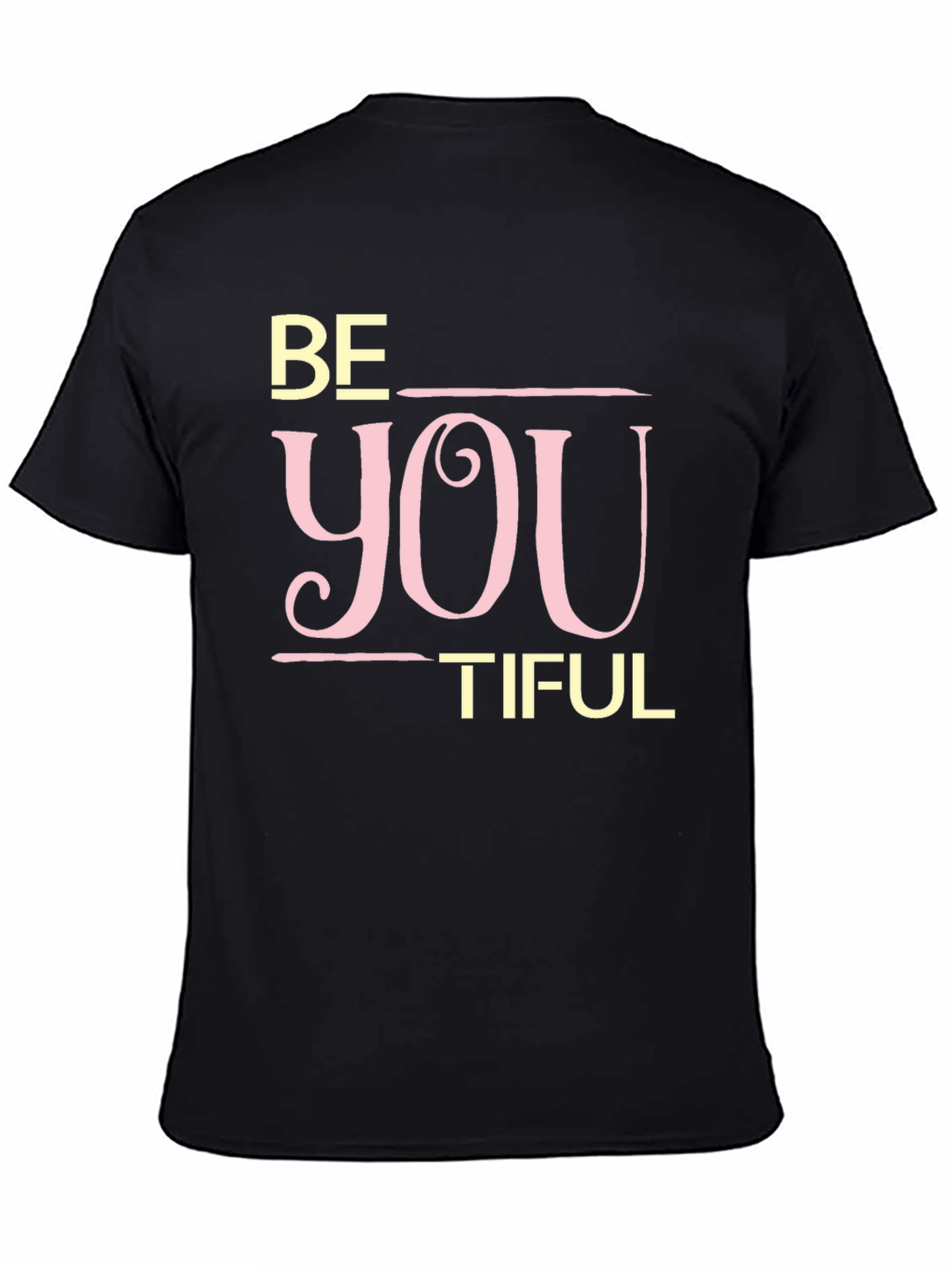 Be You Tiful Black Graphic Tee
