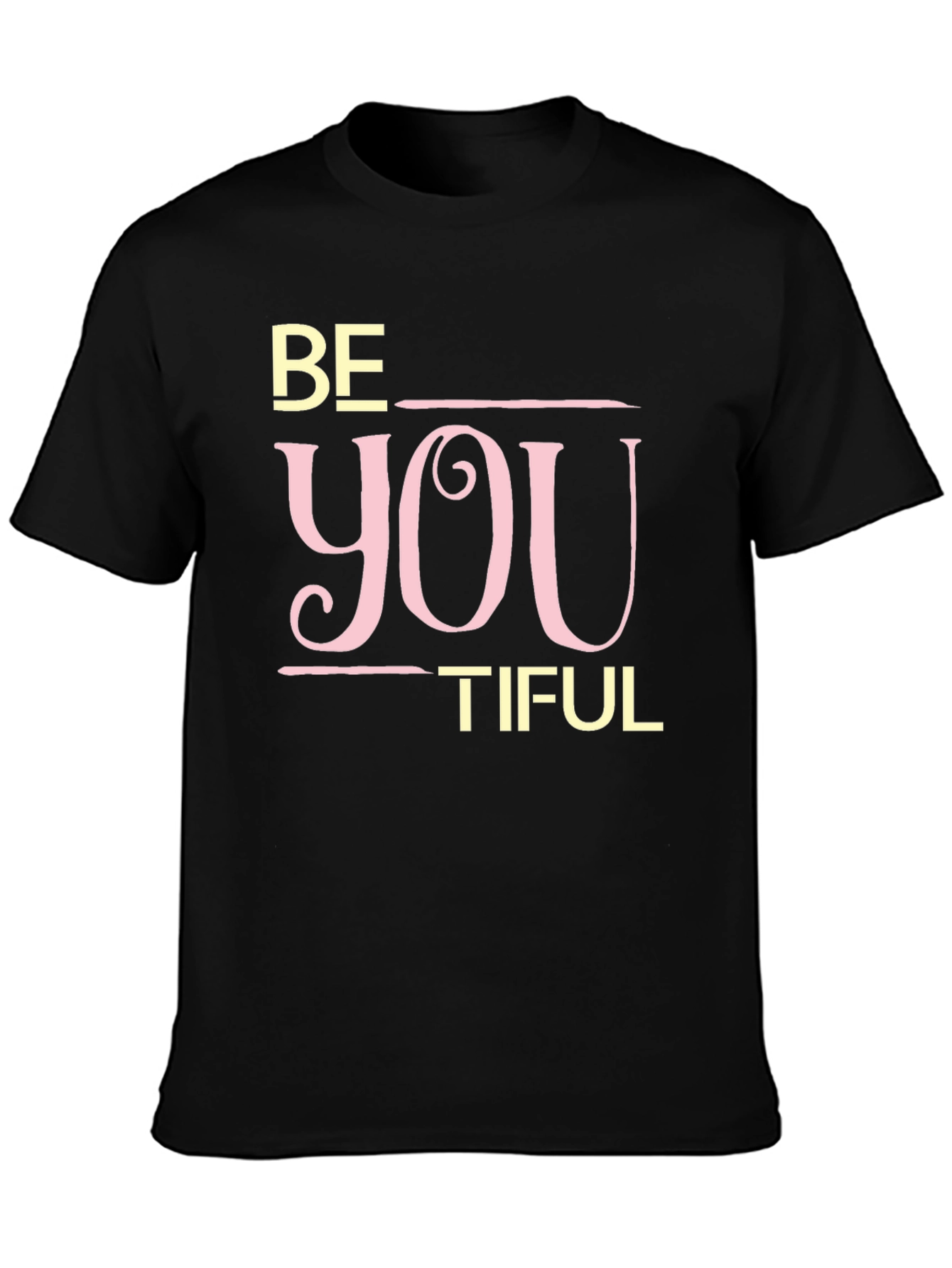 Be You Tiful Black Graphic Tee