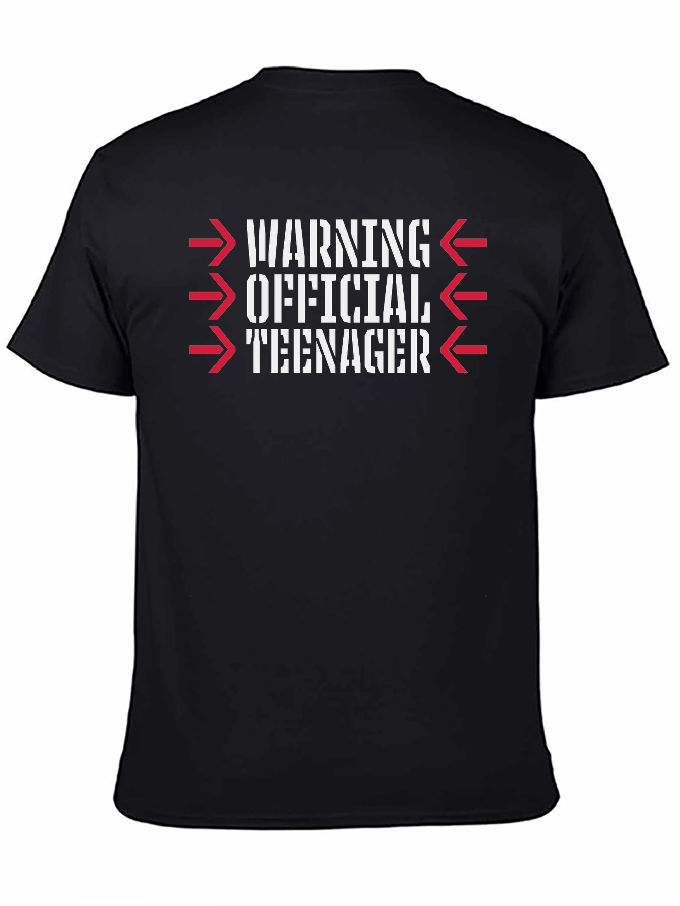 Official Teenager Warning Graphic T-Shirt