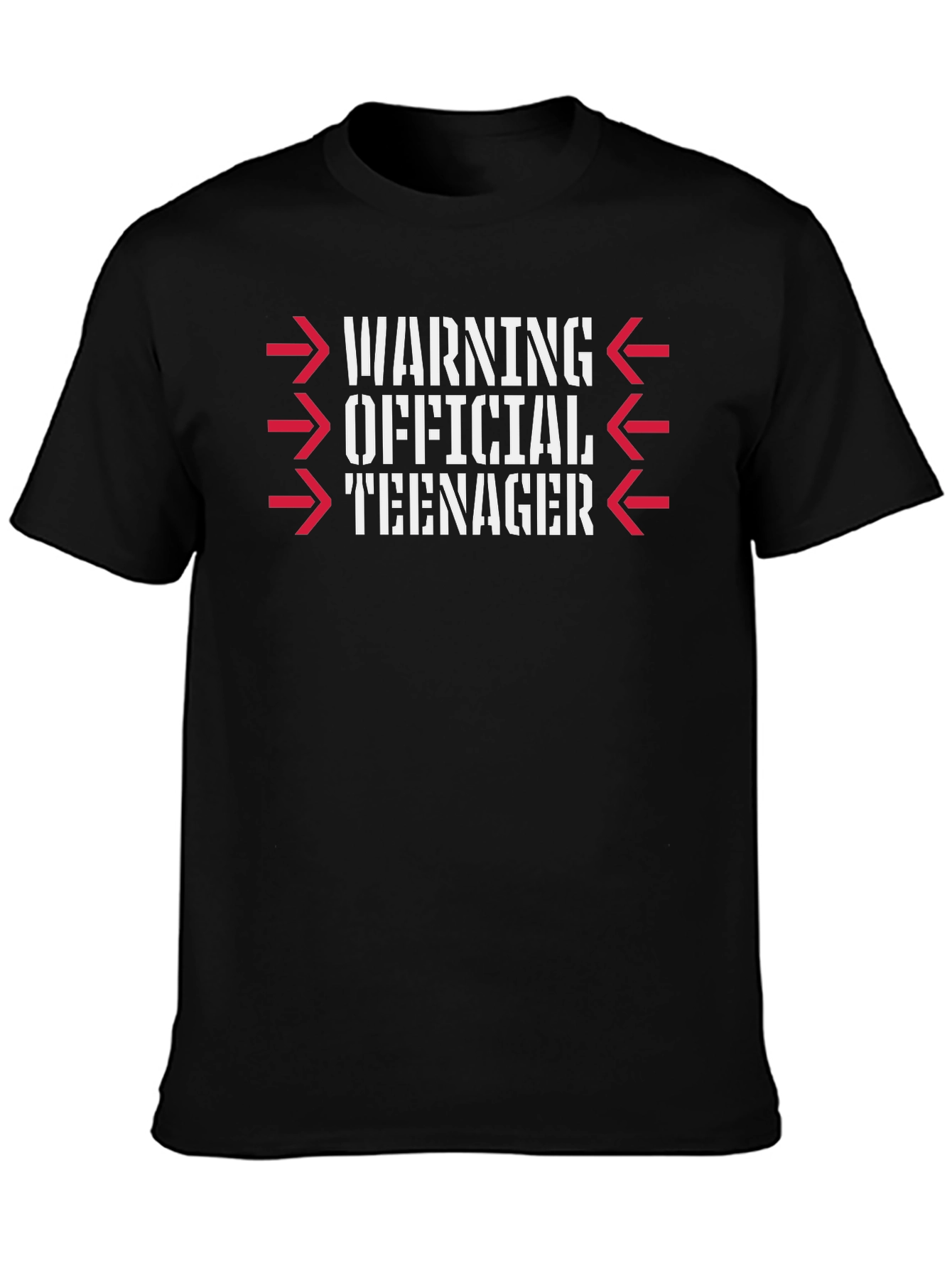 Official Teenager Warning Graphic T-Shirt