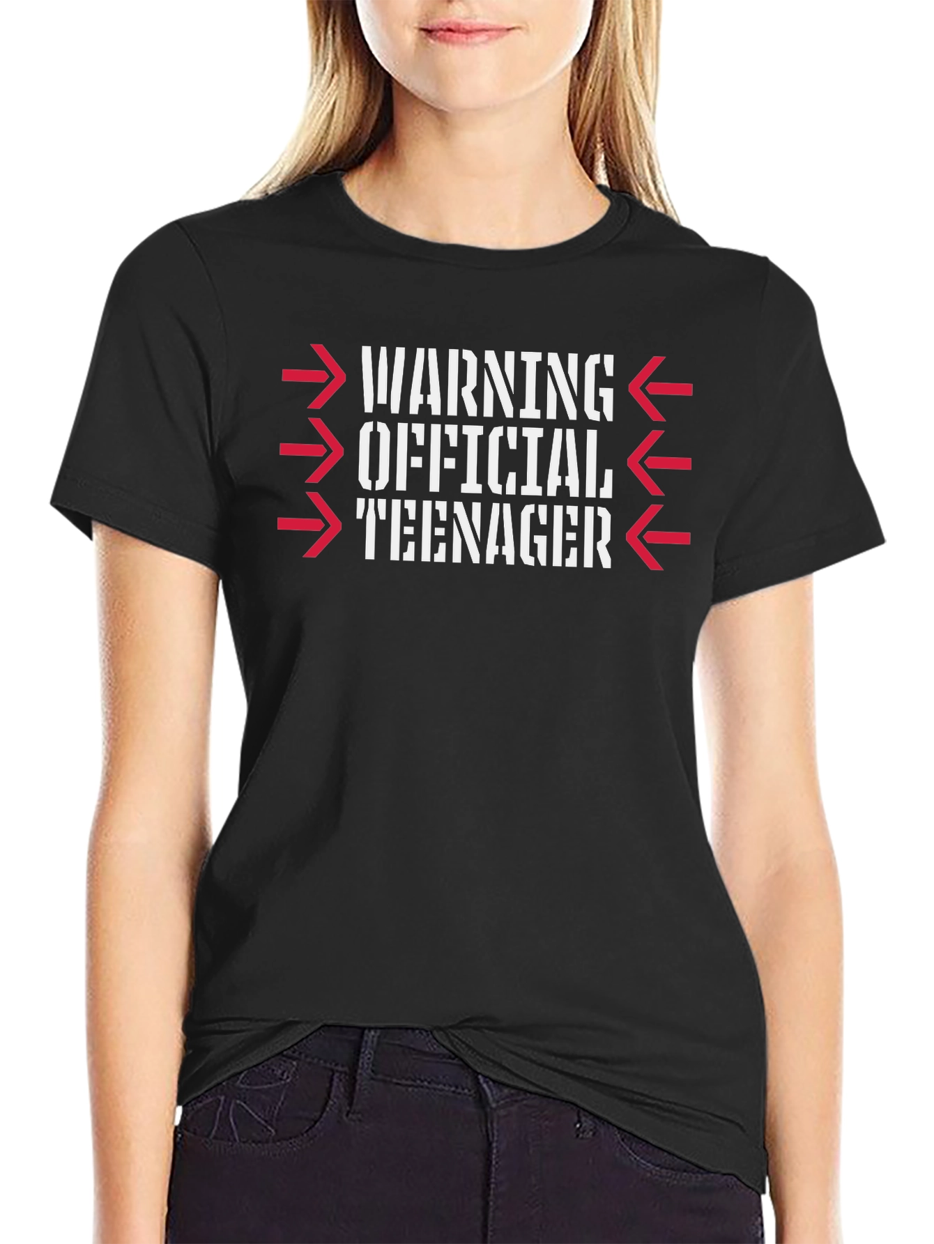 Official Teenager Warning Graphic T-Shirt