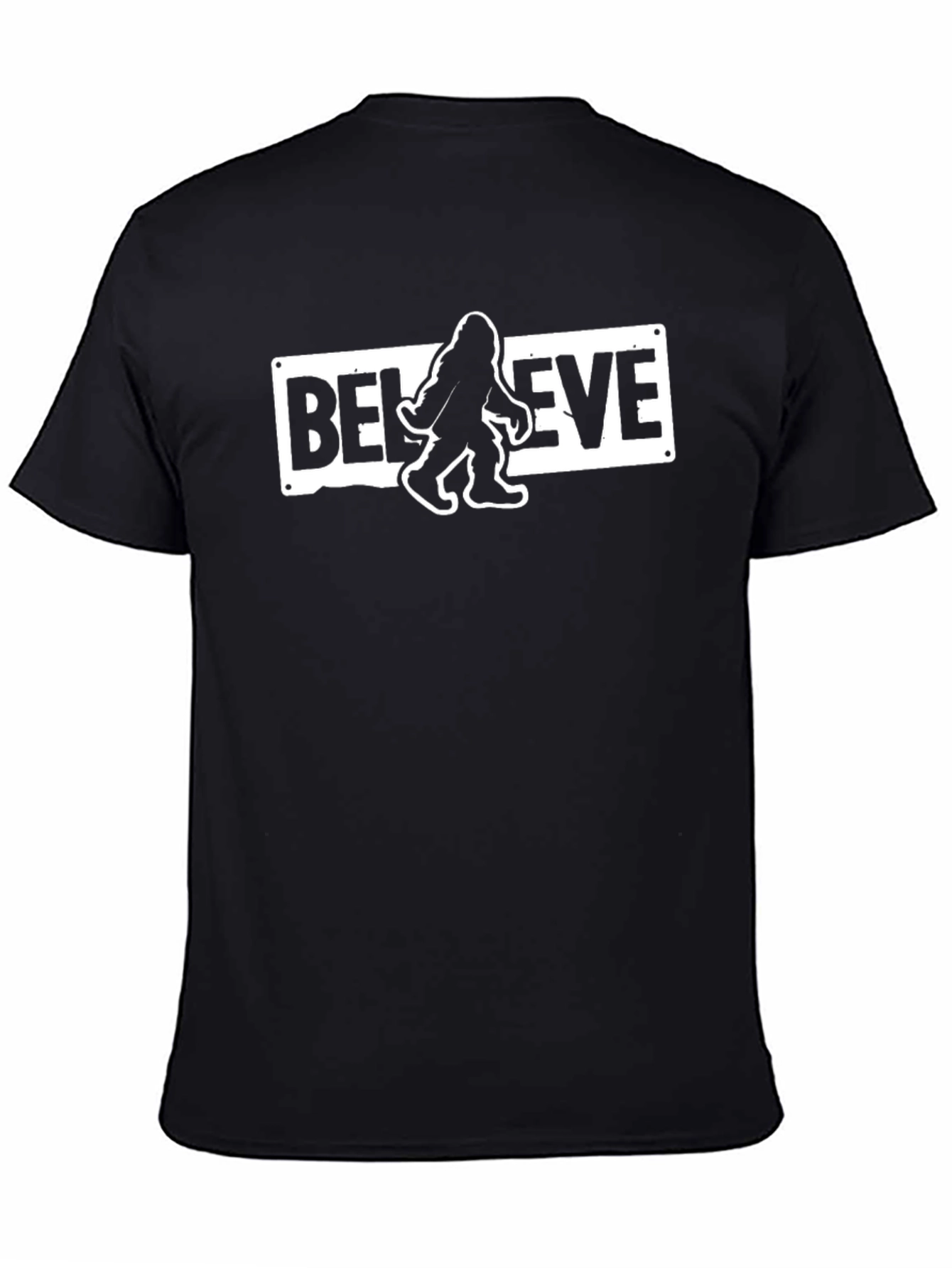 Believe Bigfoot Graphic Tee - Black