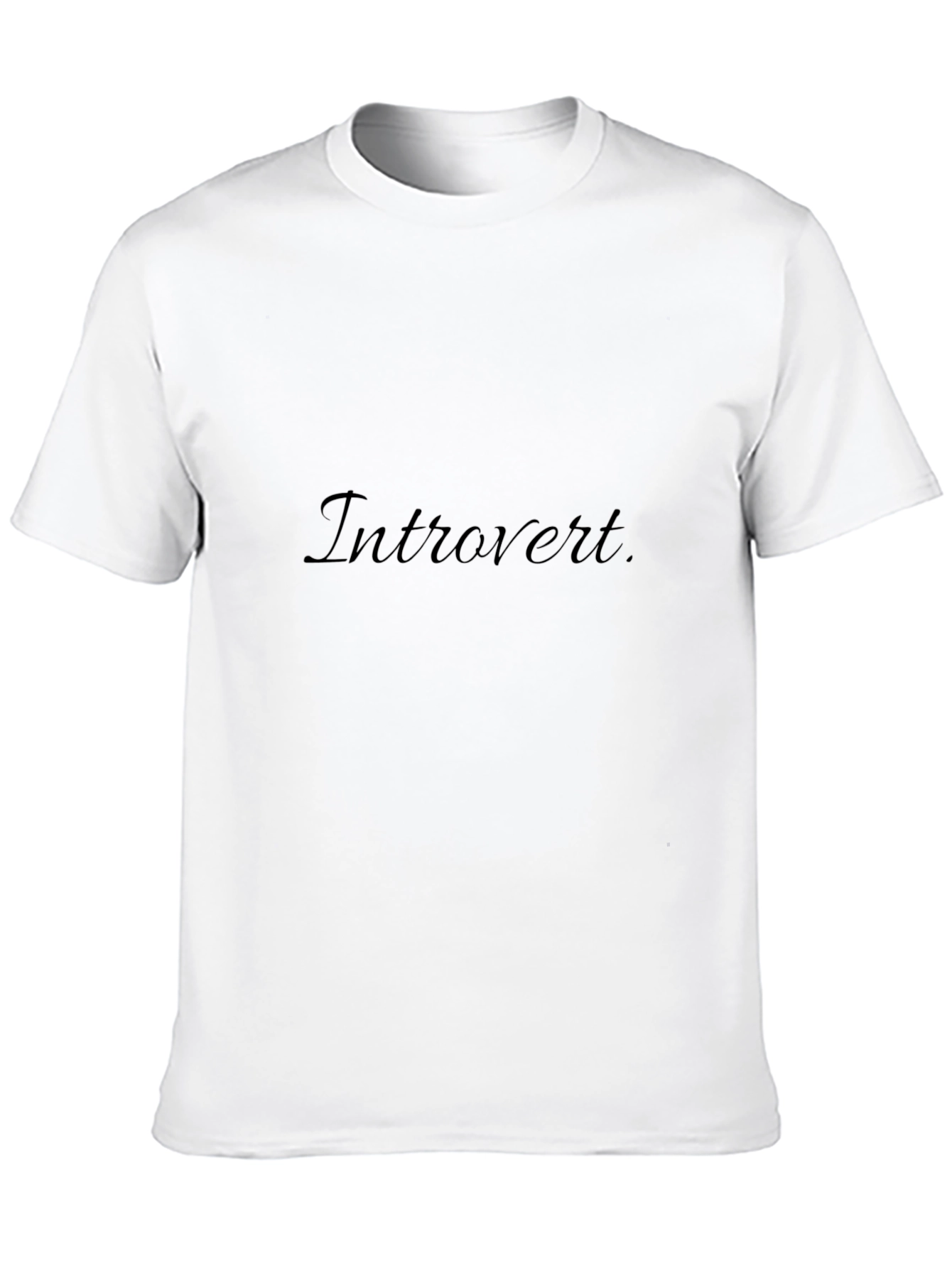Introvert Black T-Shirt - Comfortable & Stylish Tee
