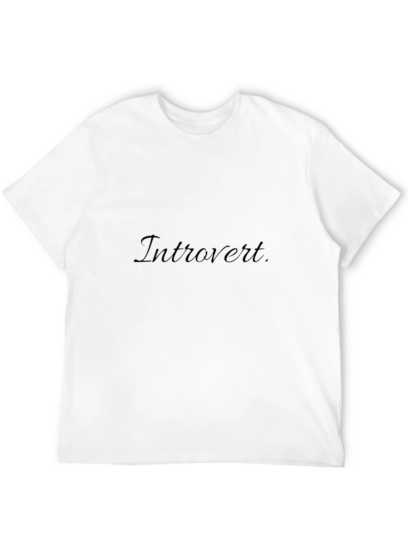 Introvert Black T-Shirt - Comfortable & Stylish Tee
