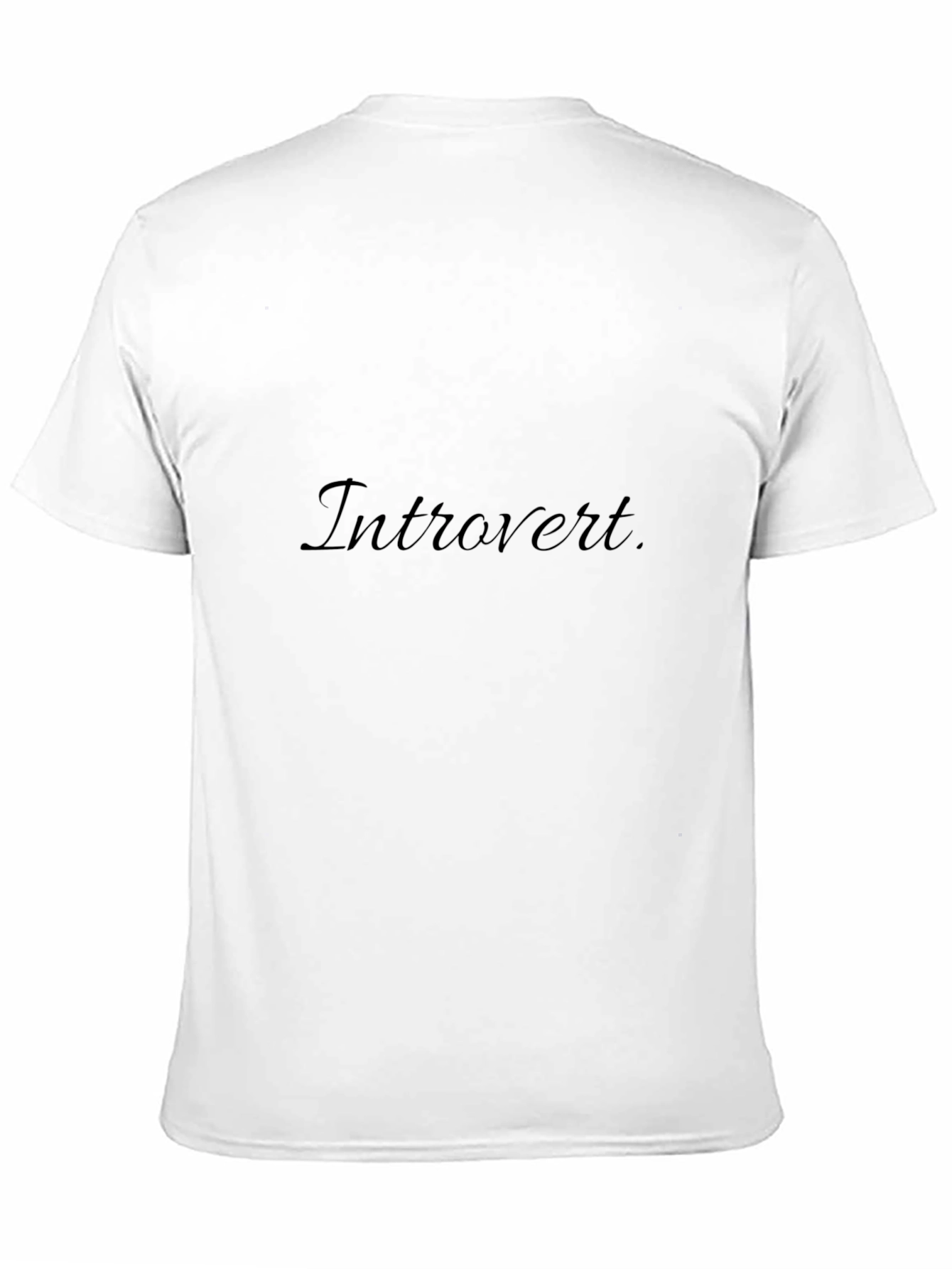 Introvert Black T-Shirt - Comfortable & Stylish Tee