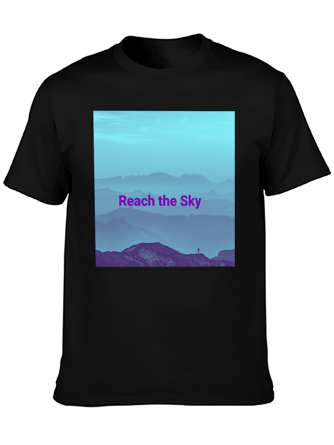 Reach the Sky Graphic T-Shirt - Mens Black Tee