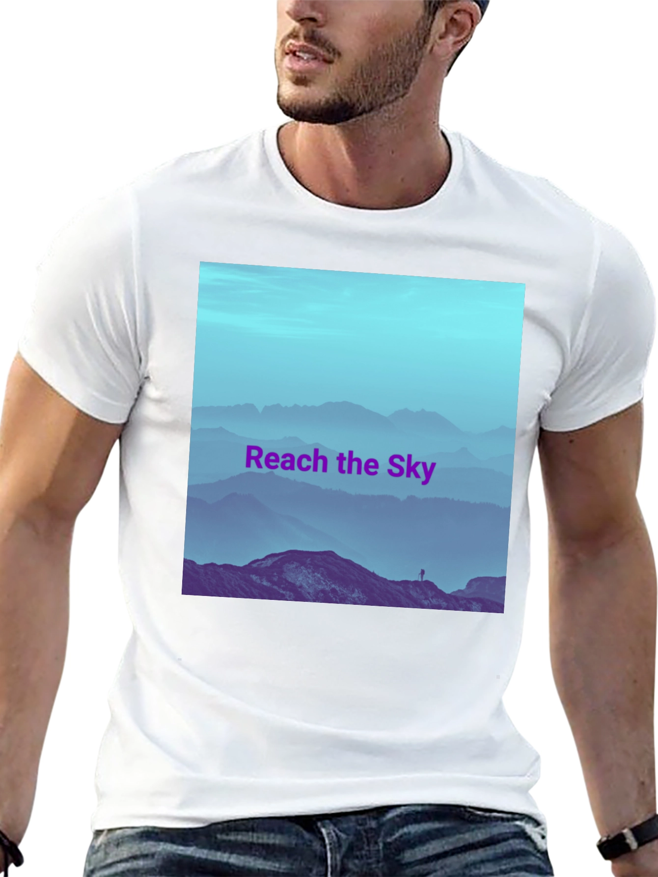 Reach the Sky Graphic T-Shirt - Mens Black Tee
