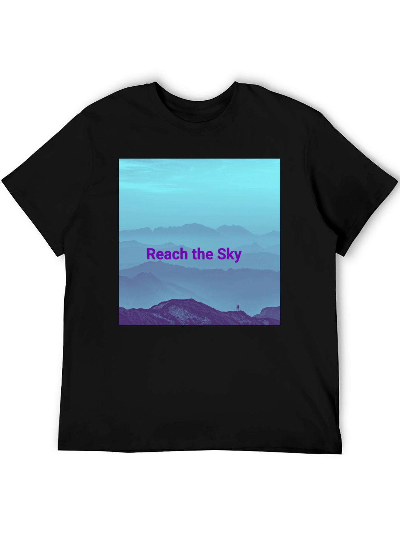 Reach the Sky Graphic T-Shirt - Mens Black Tee