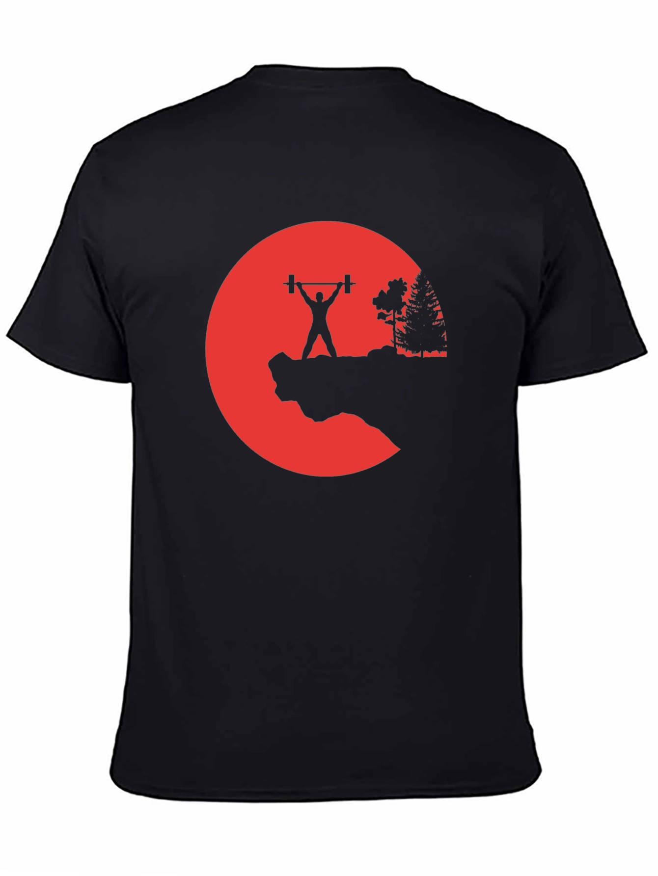 Weightlifting Silhouette Graphic T-Shirt